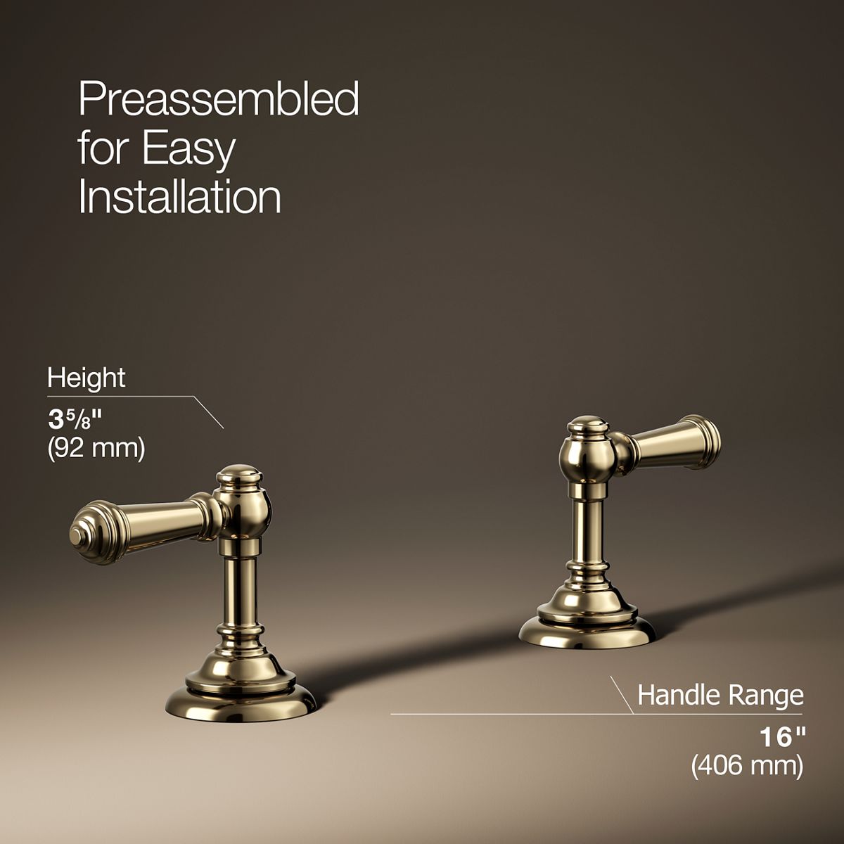 Artifacts® Lever bathroom sink faucet handles — thumbnail 3