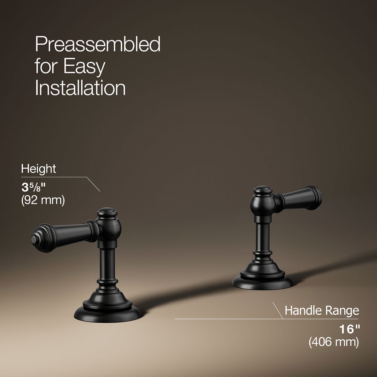 Artifacts® Lever bathroom sink faucet handles — thumbnail 3