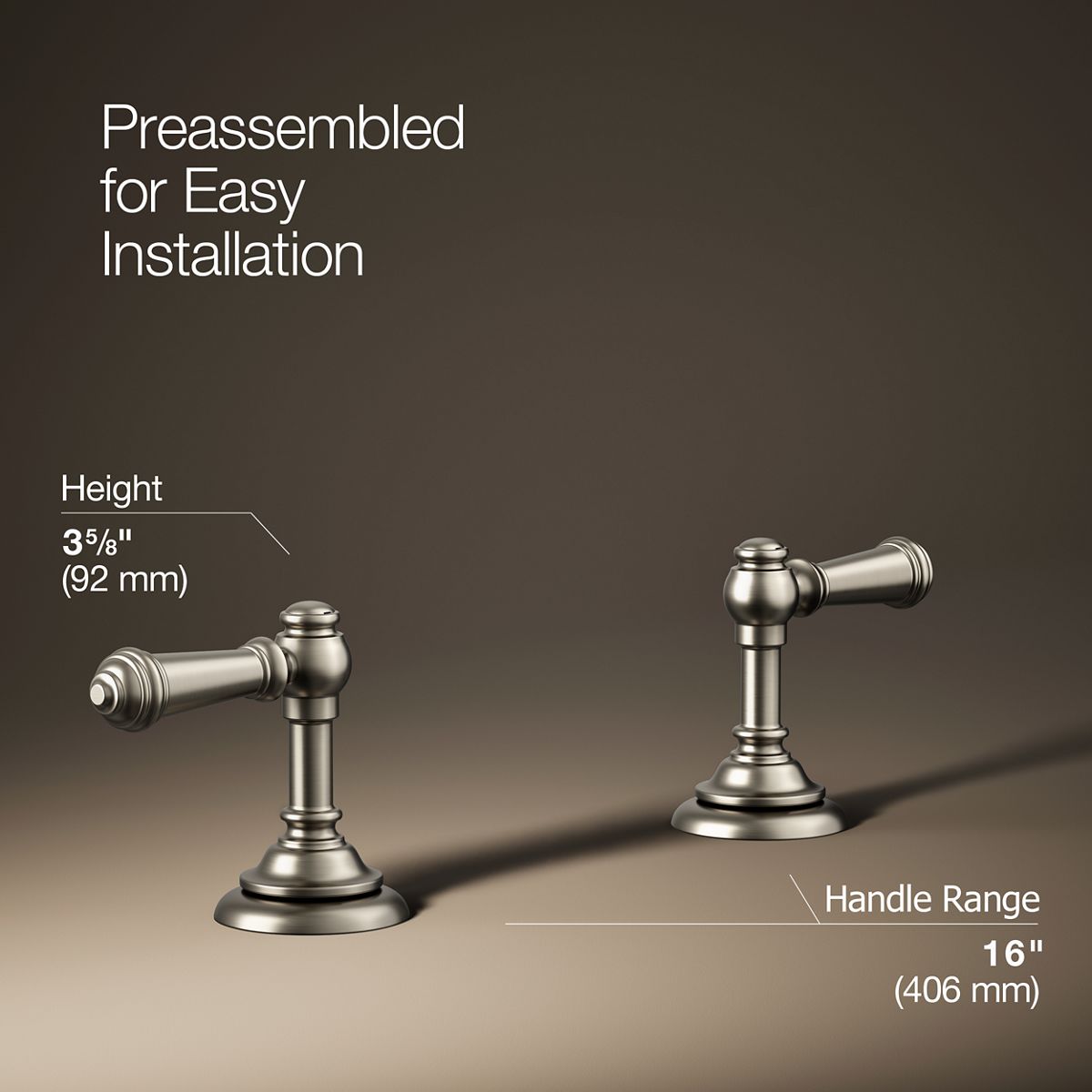 Artifacts® Lever bathroom sink faucet handles — thumbnail 3