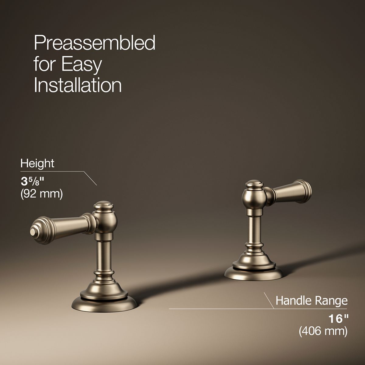 Artifacts® Lever bathroom sink faucet handles — thumbnail 3