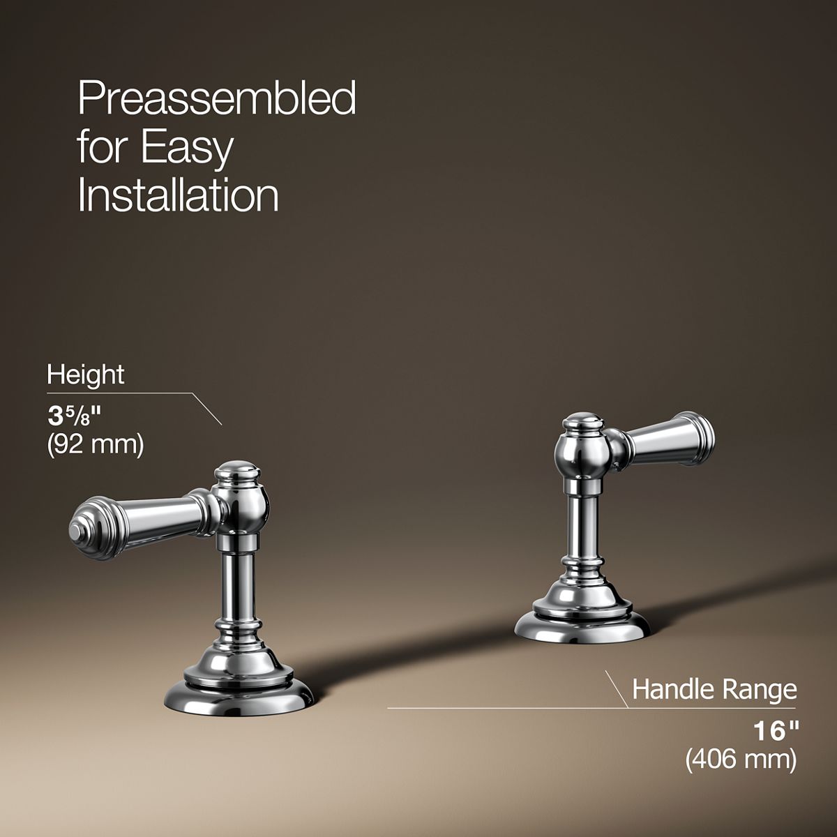 Artifacts® Lever bathroom sink faucet handles — thumbnail 3