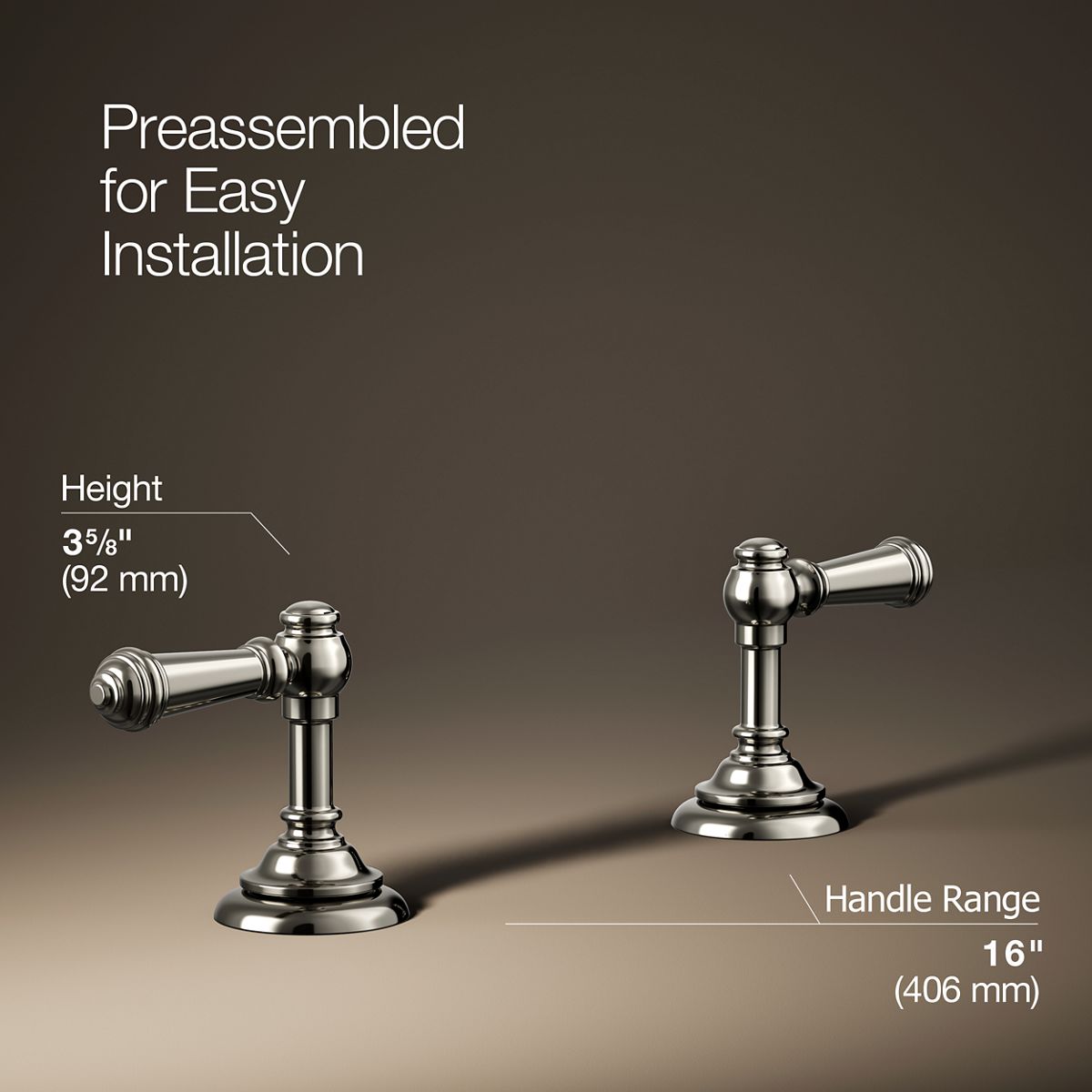 Artifacts® Lever bathroom sink faucet handles — thumbnail 3