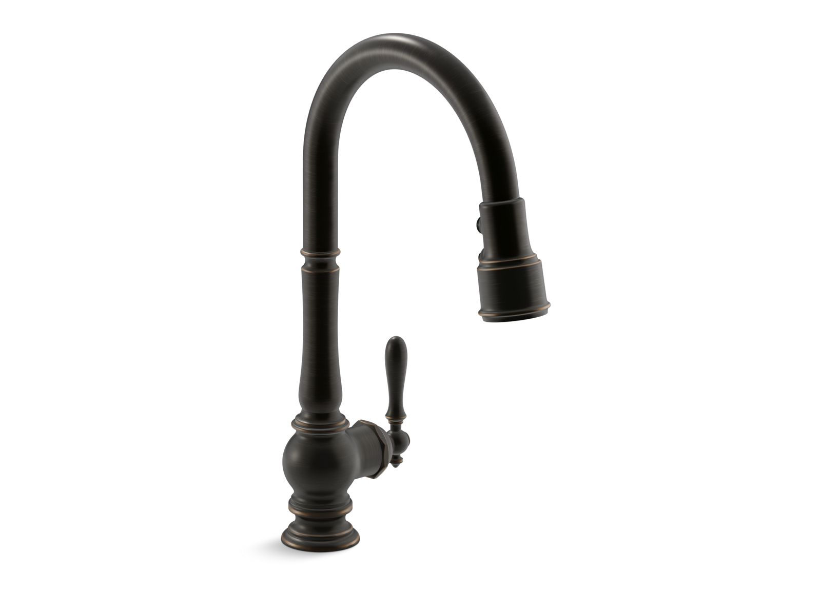 Artifacts® Pull-down kitchen sink faucet with three-function sprayhead — image 1