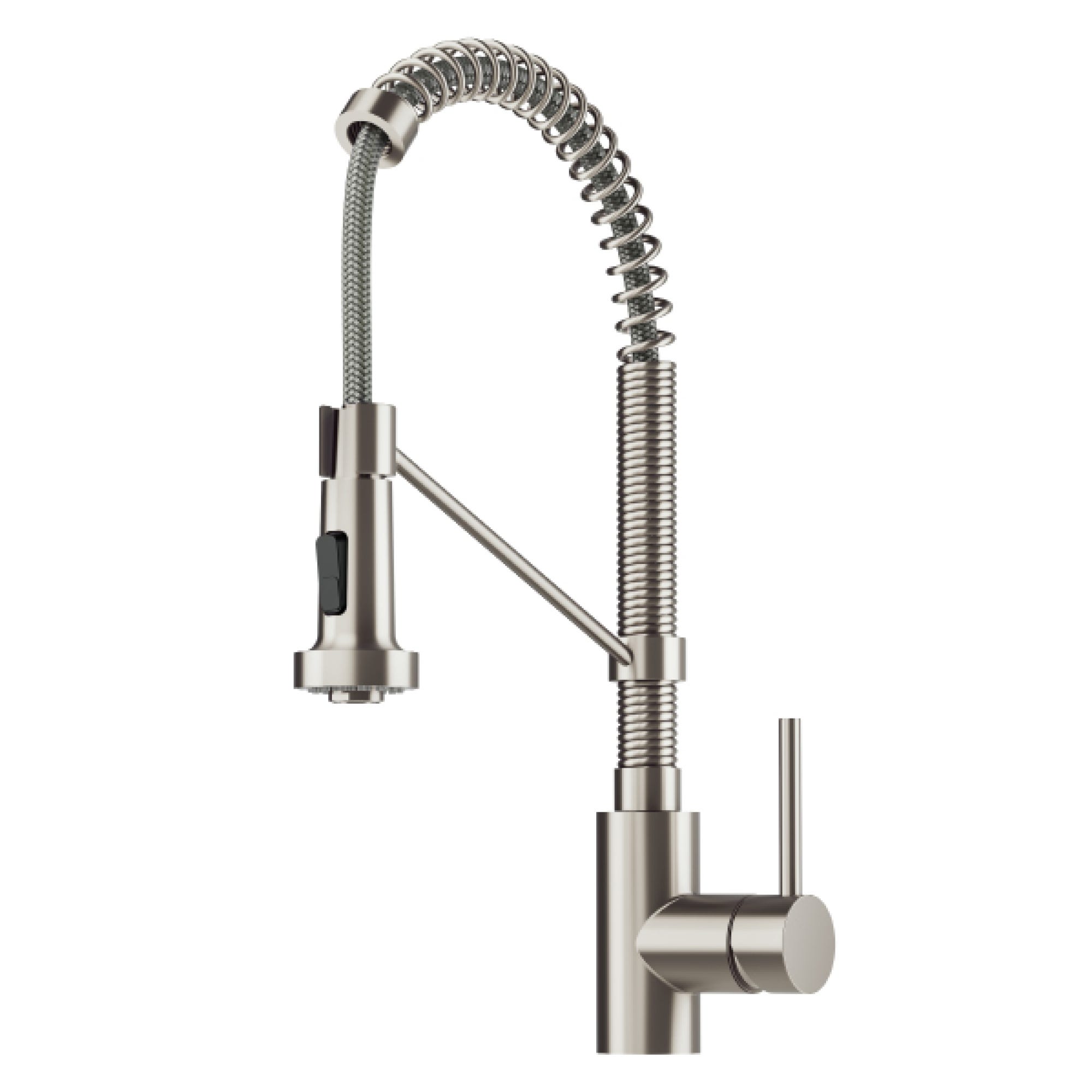 Commercial Style 2-Function Single Handle Pull Down Kitchen Faucet in Spot-Free Stainless Steel — image 1