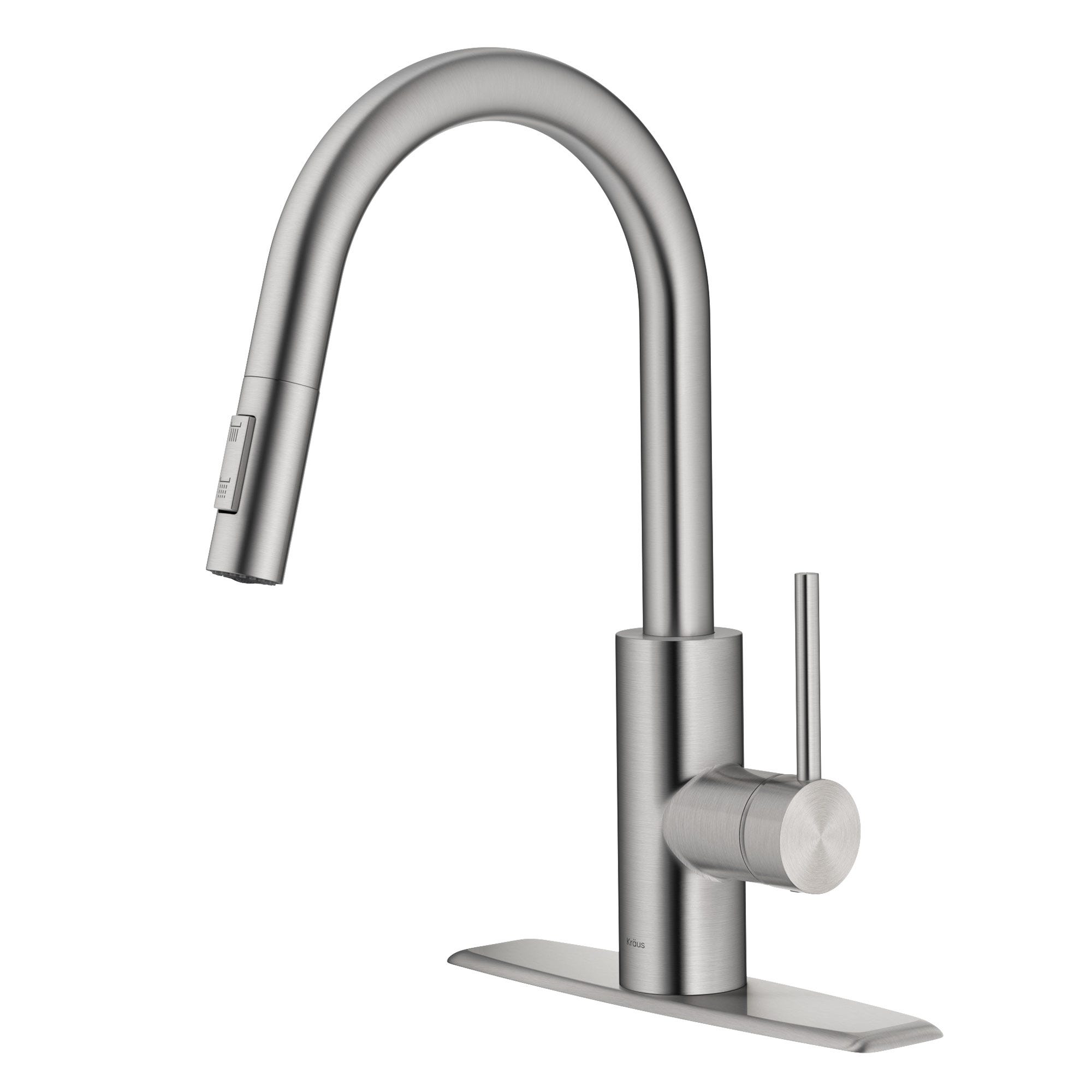 Single Handle Pull Down Kitchen Faucet with QuickDock in Spot Free Stainless Steel