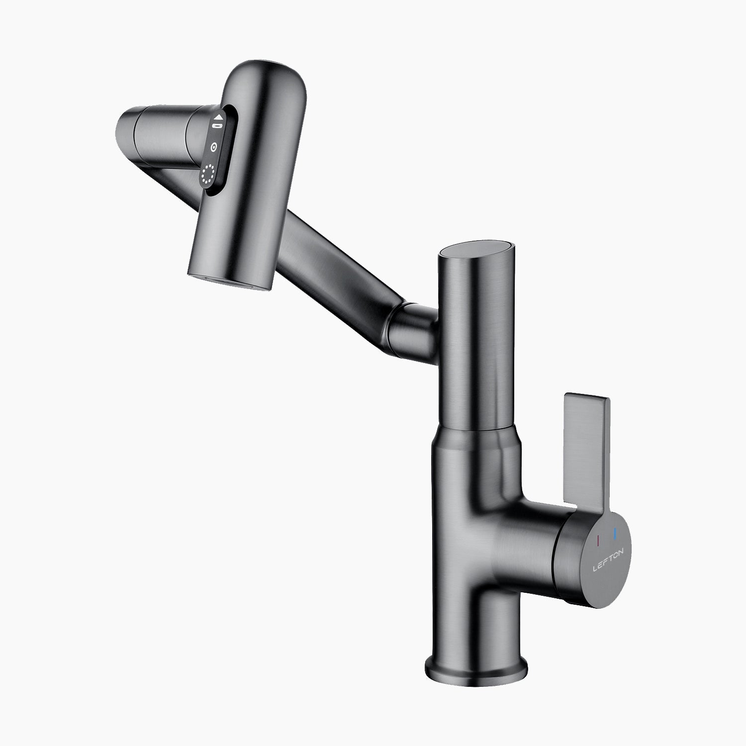 Lefton Single-Hole Rotatable Faucet with Temperature Display-BF2204 — image 1