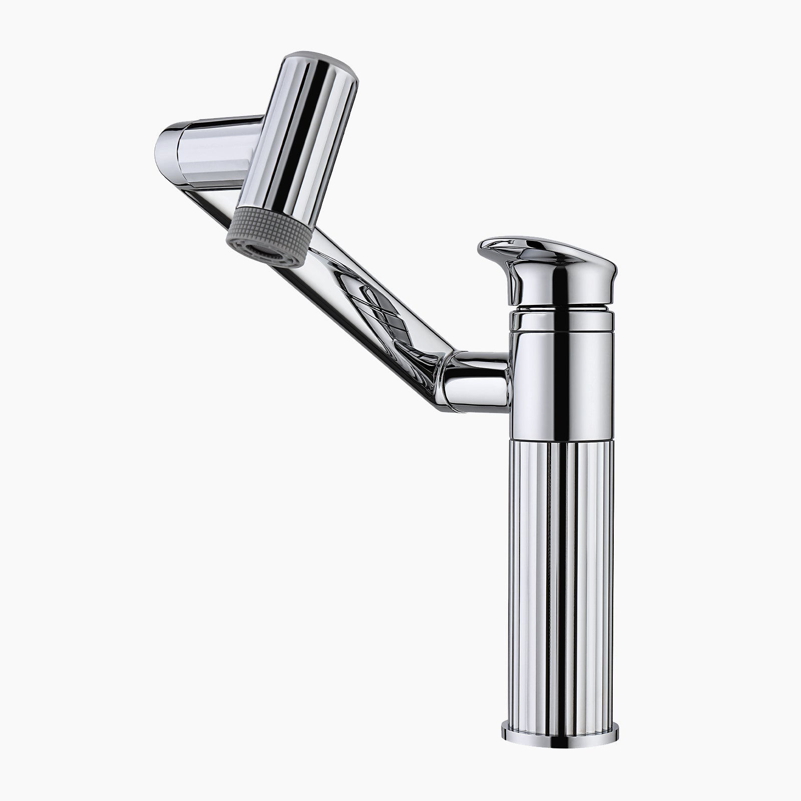 Lefton 1080° Rotatable Single-Hole Bathroom Faucet With Temperature Display-BF2208-PRO