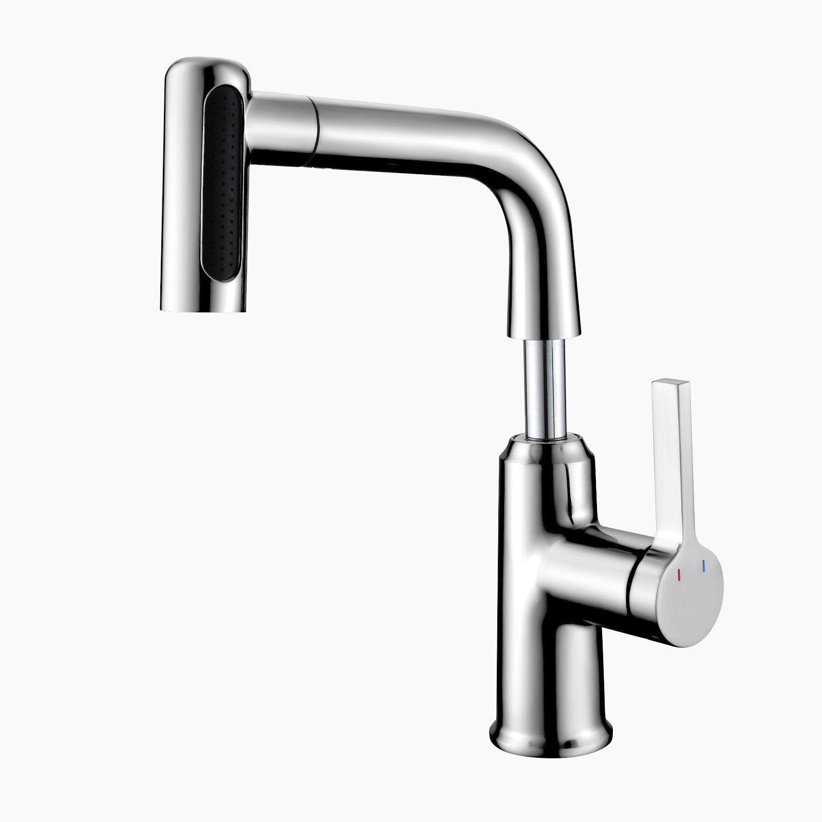 Lefton Single-Hole Waterfall & Pull-Out Liftable Bathroom Faucet-BF2209