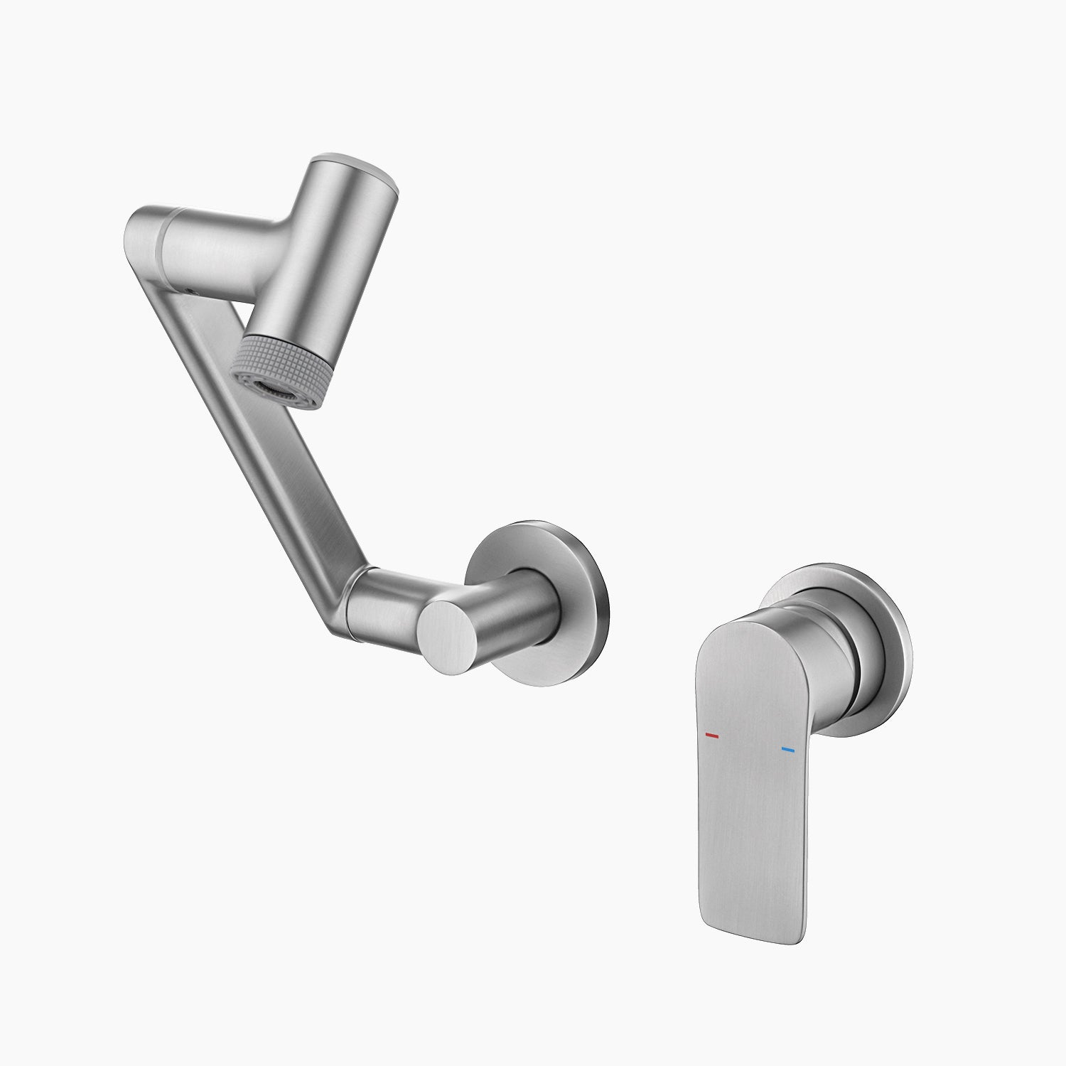 Recertified-Lefton Single-Handle Wall Mount Bathroom Faucet with Temperature Display-BFWM2401-US