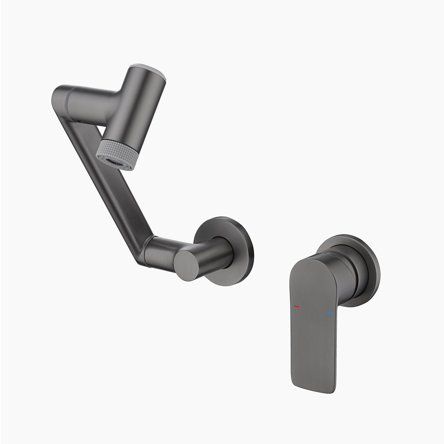 Lefton Single-Handle Wall Mount Bathroom Faucet with Temperature Display-BFWM2401