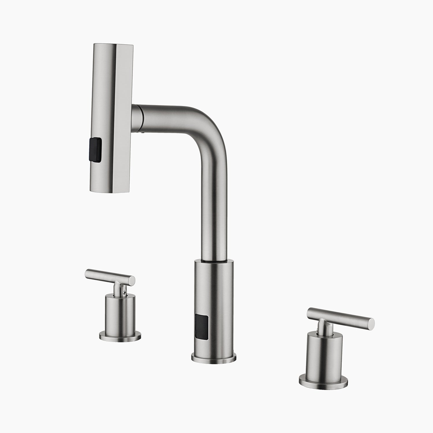 Lefton Two-Handle Widespread Waterfall & Pull-Out Bathroom Faucet with Temperature Display-BFWS2401