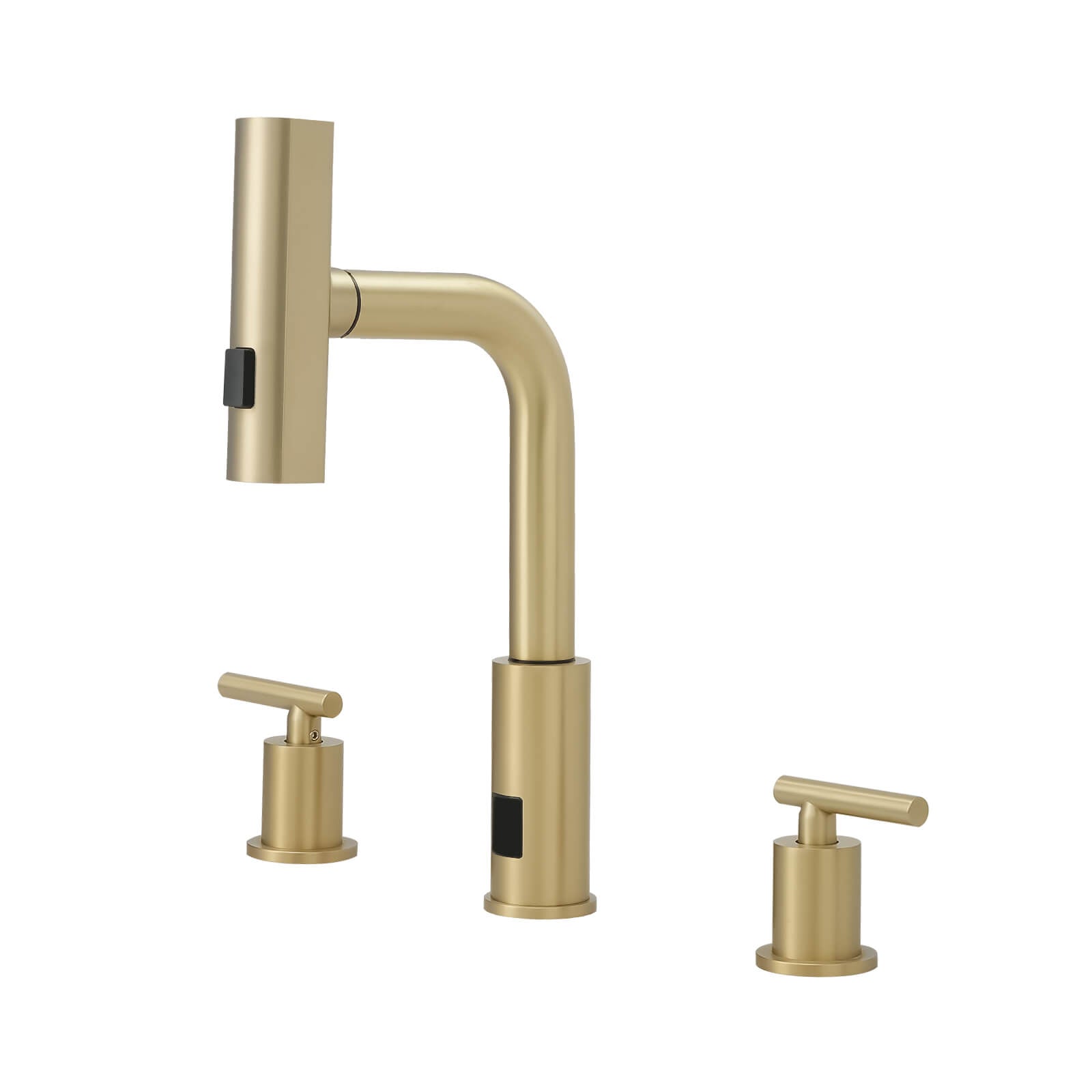 Lefton Two-Handle Widespread Waterfall & Pull-Out Bathroom Faucet with Temperature Display-BFWS2401