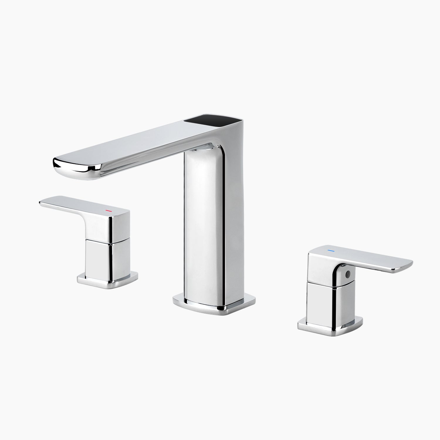 Recertified-Lefton Widespread 2-handle Bathroom Faucet with Temperature Display-BFWS2402