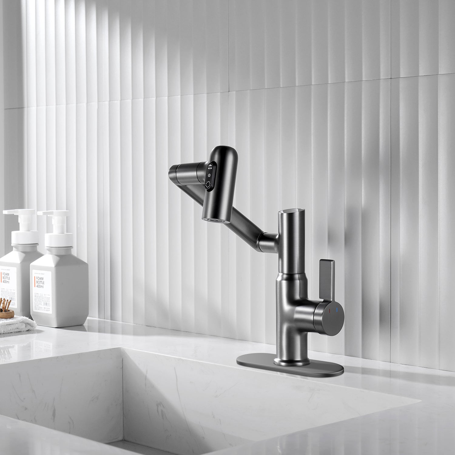 Lefton Sink Cover Plate for 1 or 3 Hole Bathroom or Kitchen Faucet-FCP2201 — thumbnail 2