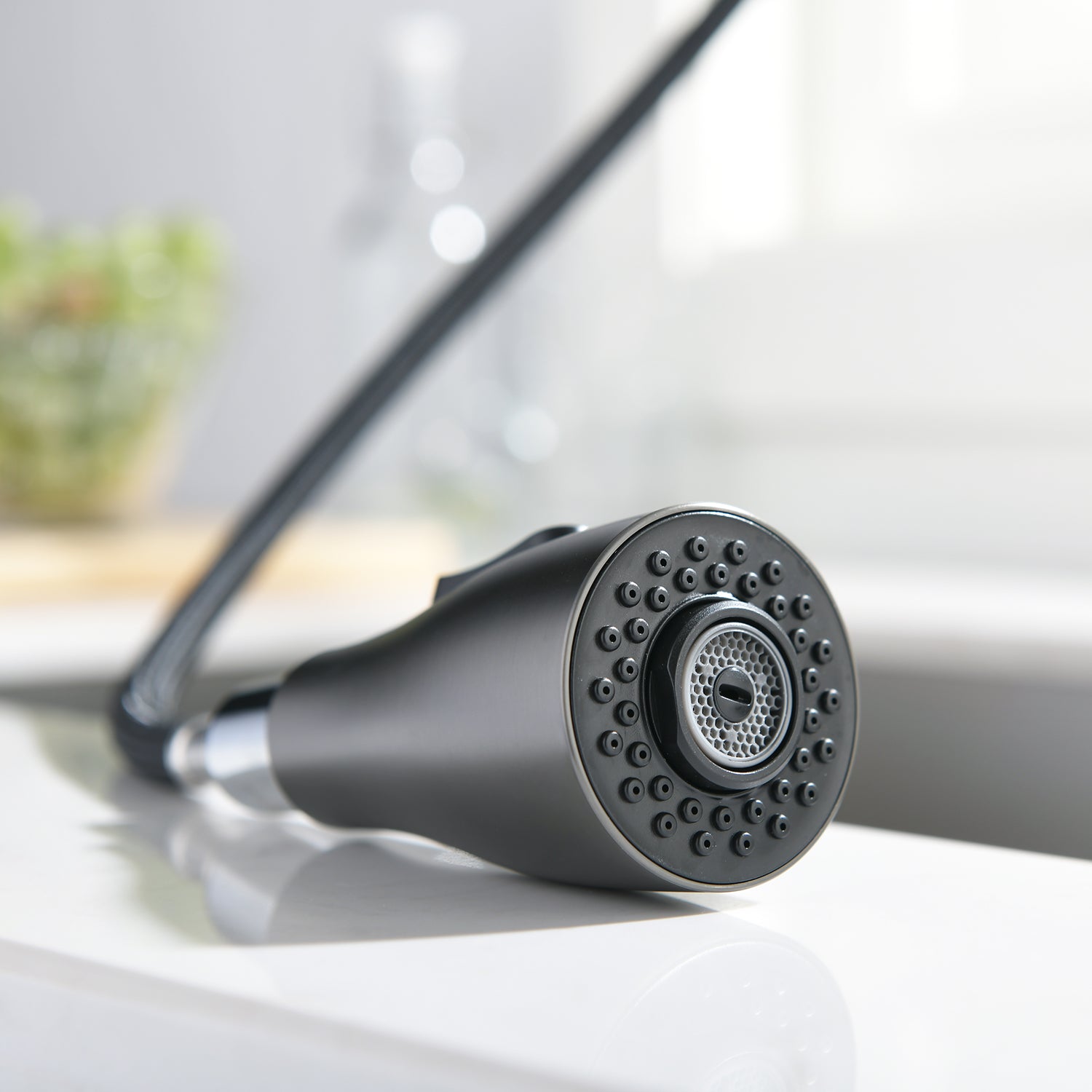 Lefton Copper Kitchen Pull-Down Faucet with 3 Water Outlet Modes-KF2203 — thumbnail 3