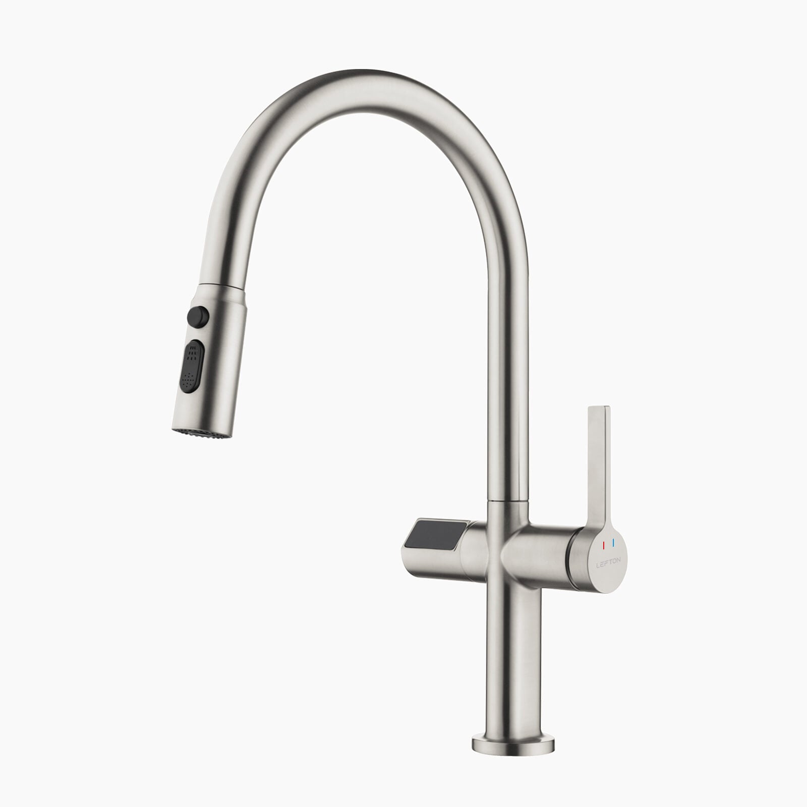 Recertified-Lefton Touchless Sensor & Pull-Down Kitchen Faucet with Temperature Display-KF2206-US