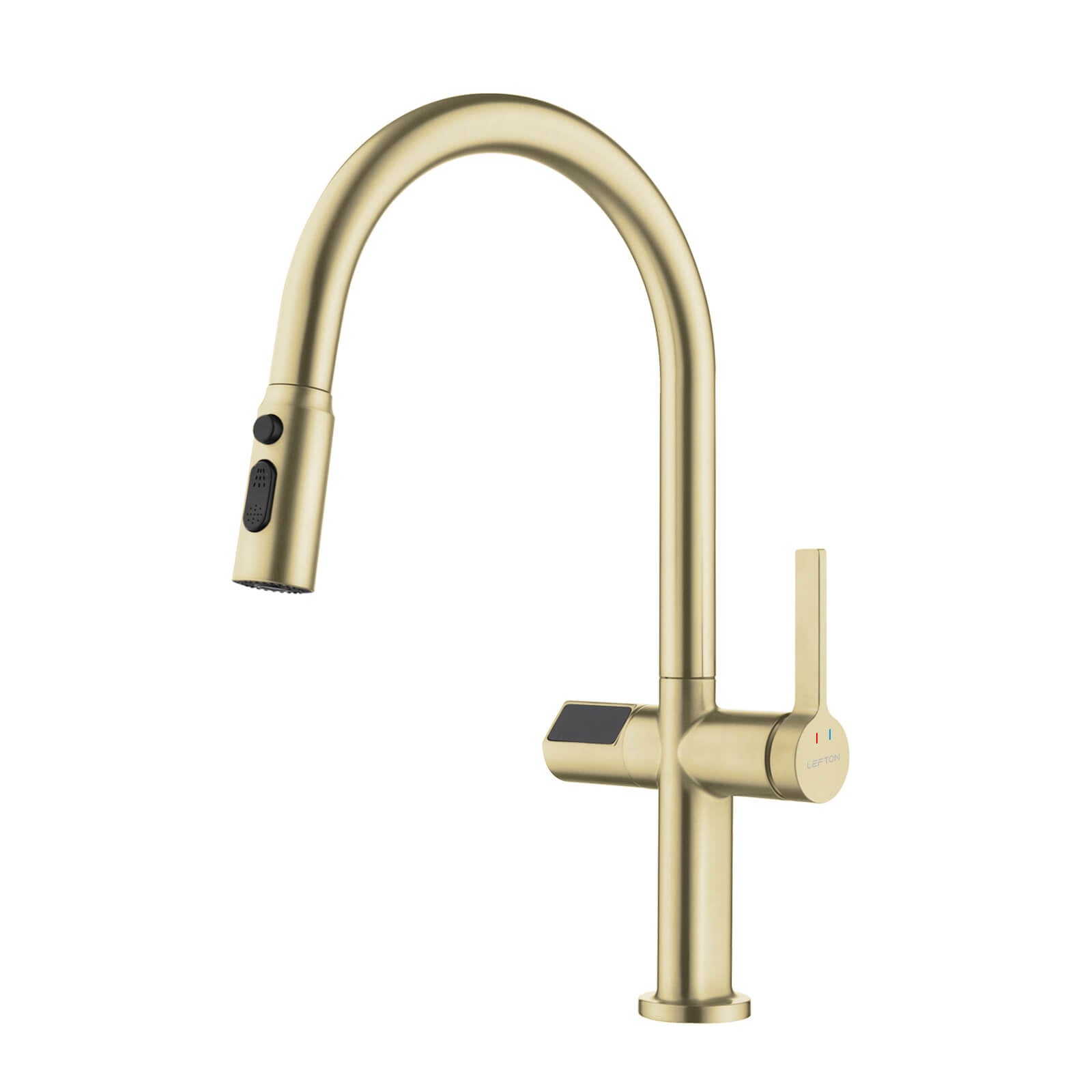 Lefton Touchless Sensor & Pull-Down Kitchen Faucet with Temperature Display-KF2206