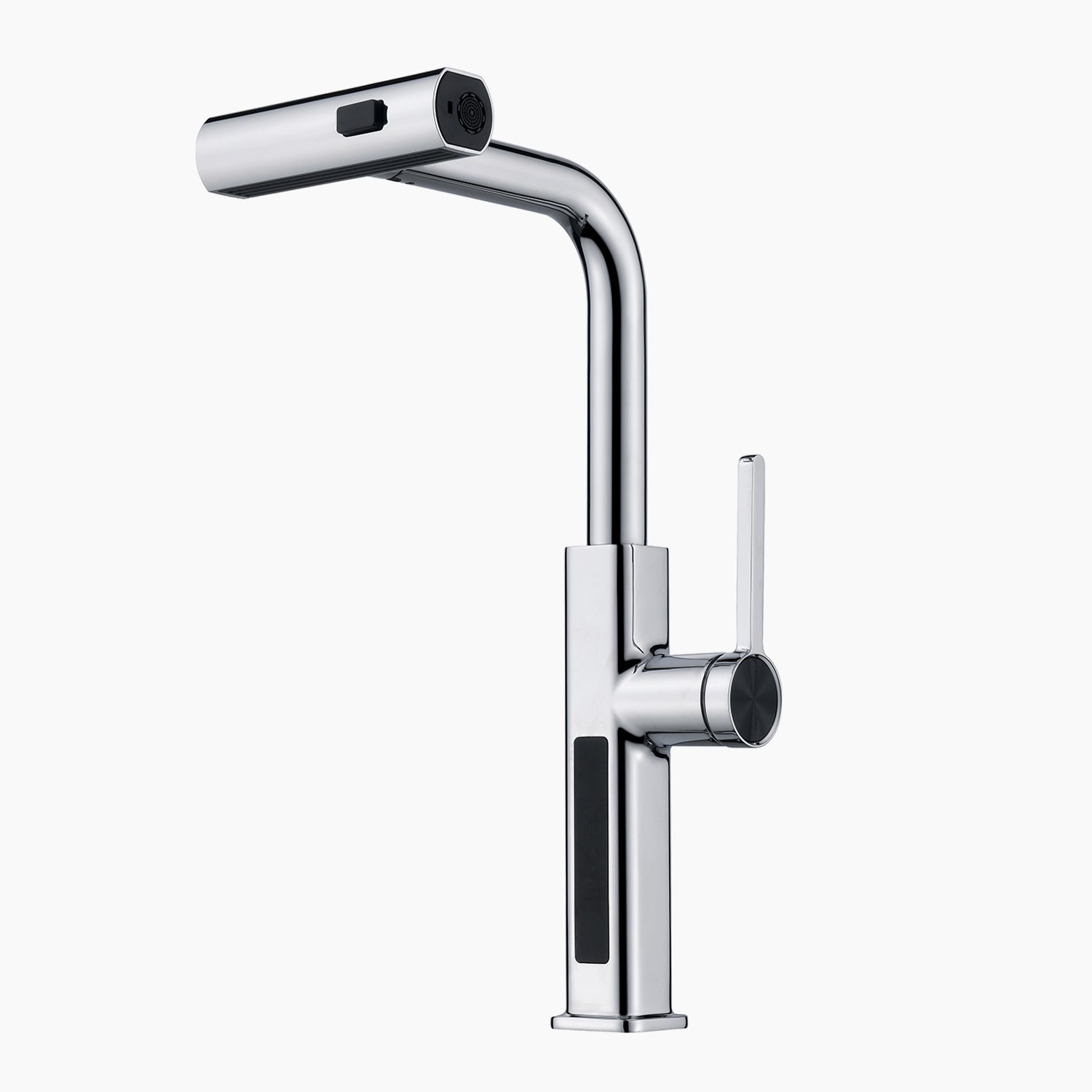 Lefton Waterfall & Pull-Out Kitchen Faucet with Temperature Display-KF2209