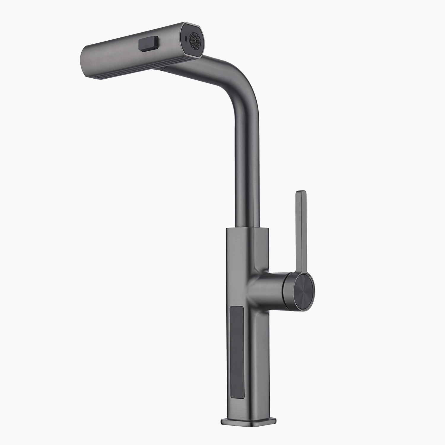 Recertified-Lefton Waterfall & Pull-Out Kitchen Faucet with Temperature Display-KF2209-US — image 1