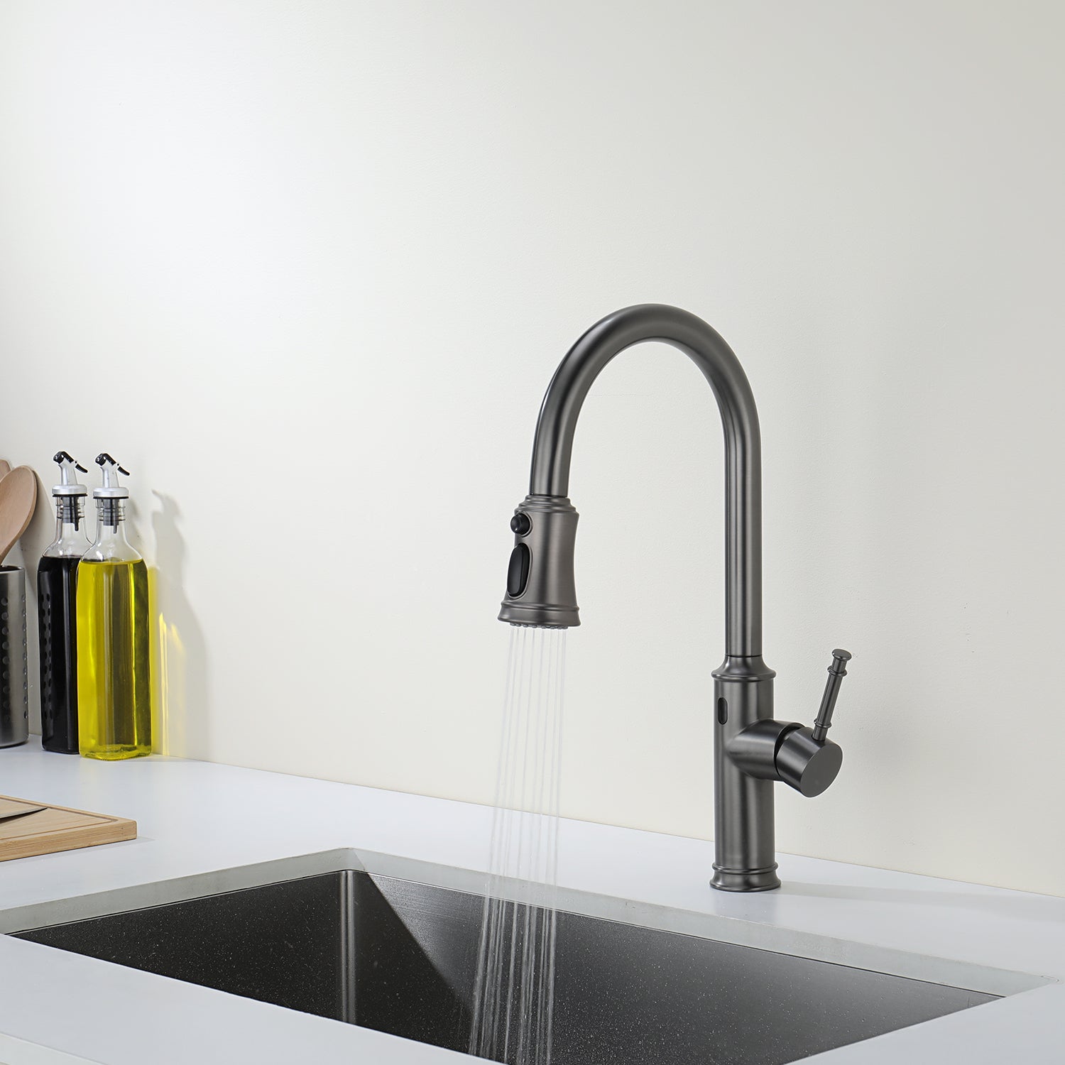 Lefton Touchless Sensor & Pull-Down Kitchen Faucet - KF2210 — thumbnail 2