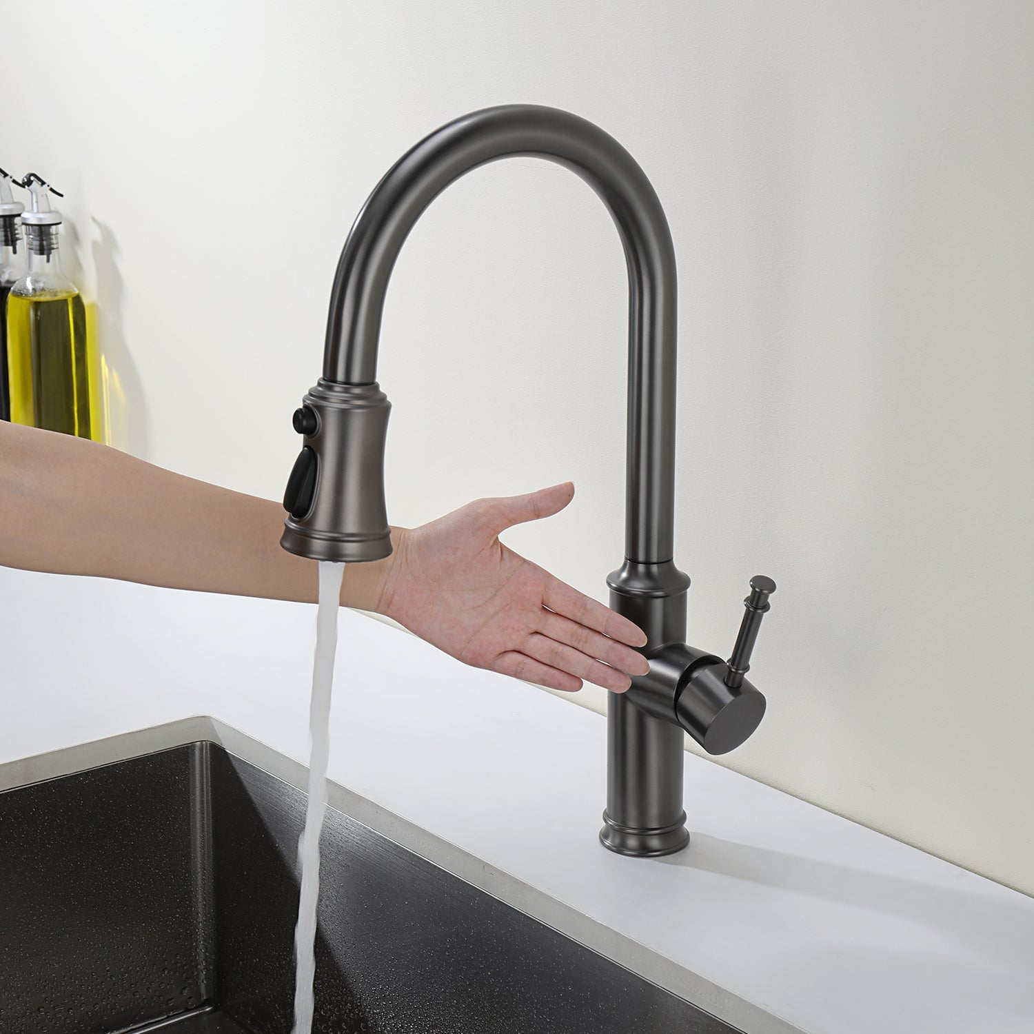 Lefton Touchless Sensor & Pull-Down Kitchen Faucet - KF2210 — thumbnail 3