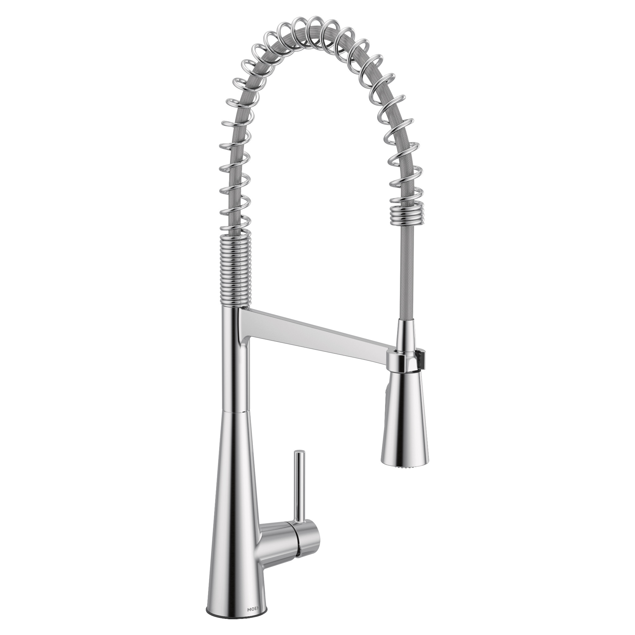 Sleek One-Handle Pre-Rinse Spring Pulldown Kitchen Faucet — image 1