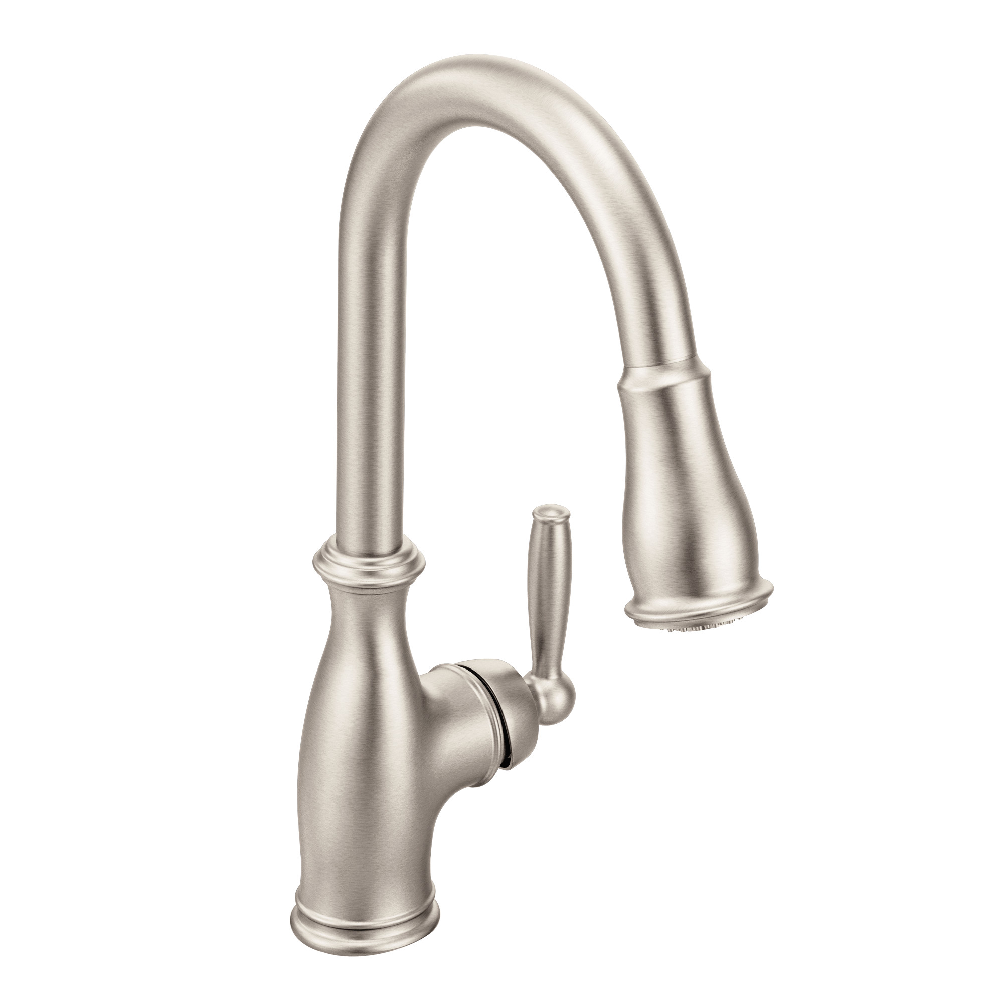 Brantford One-Handle High Arc Pulldown Kitchen Faucet