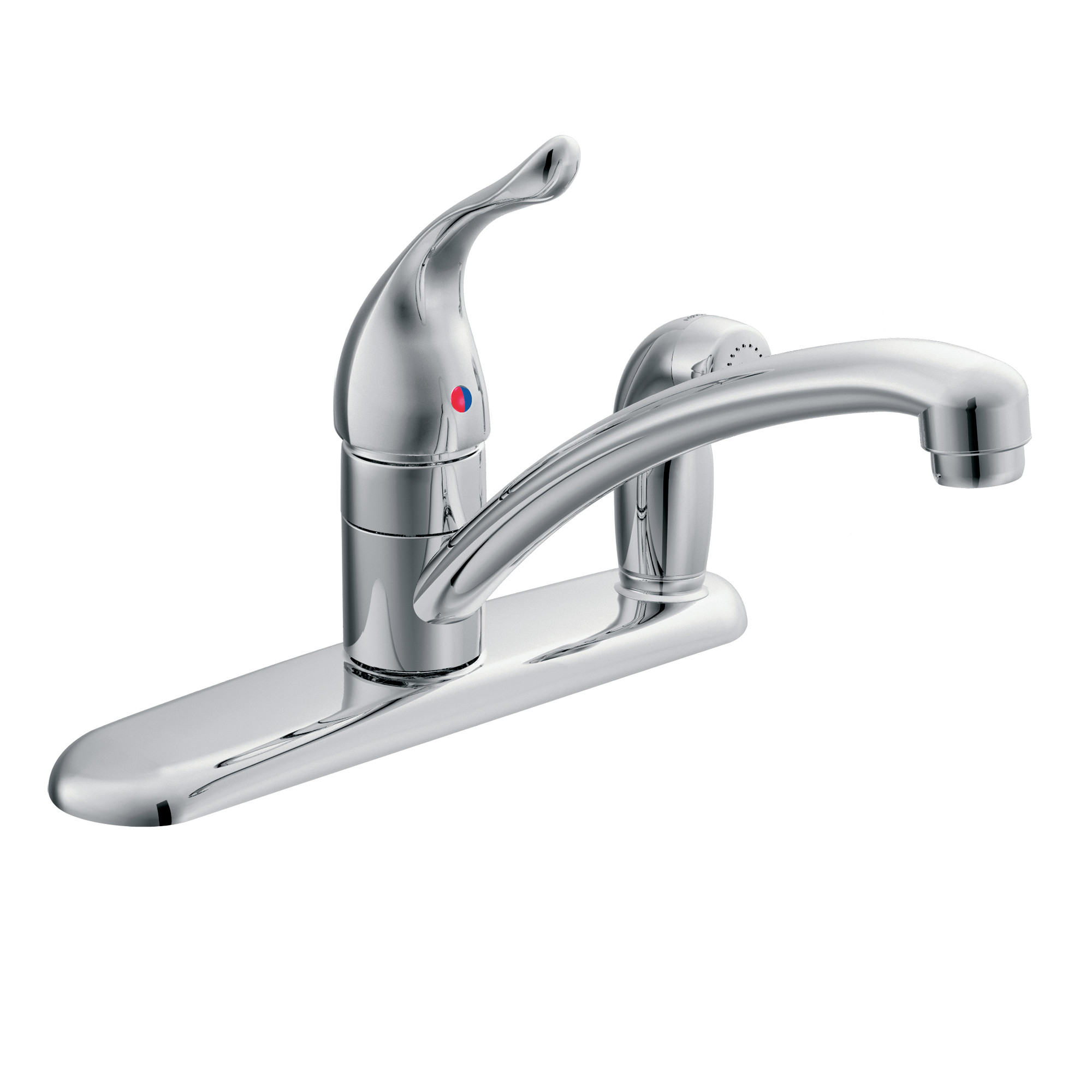 Chateau Chrome One-Handle Low Arc Kitchen Faucet — image 1