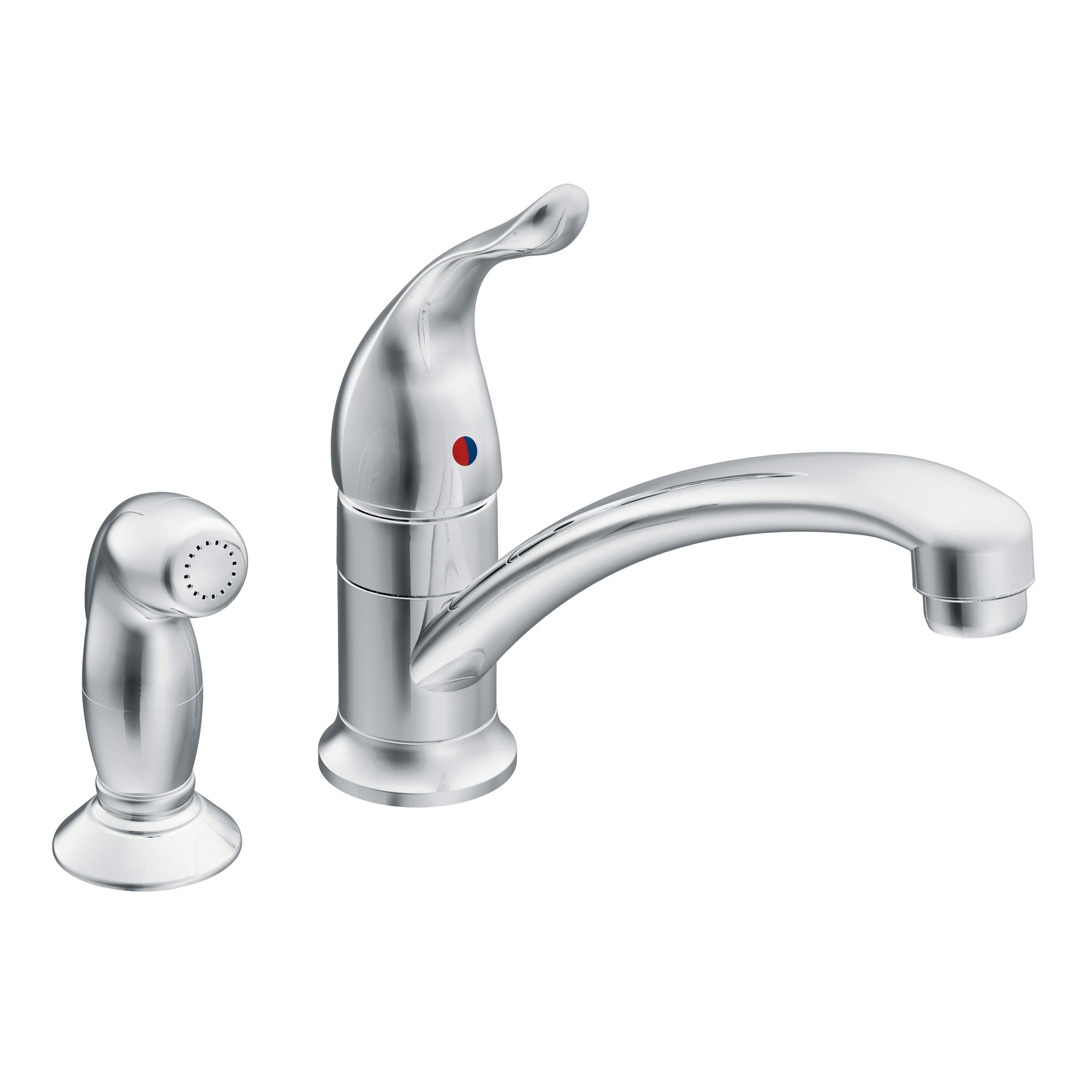 Chateau Chrome One-Handle Low Arc Kitchen Faucet — image 1