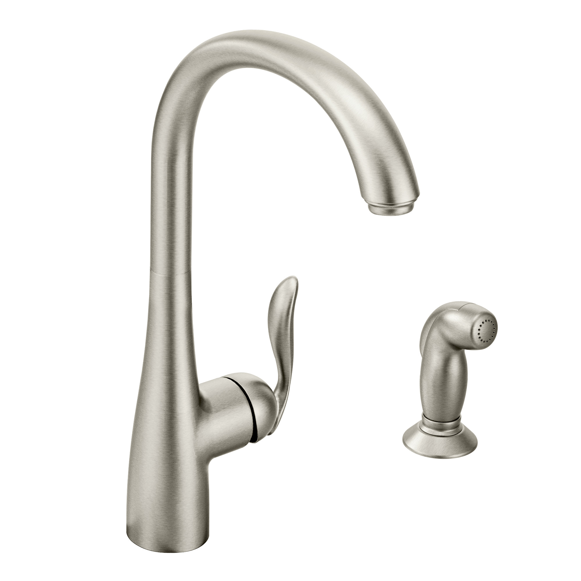 Arbor Chrome One-Handle High Arc Kitchen Faucet — image 1