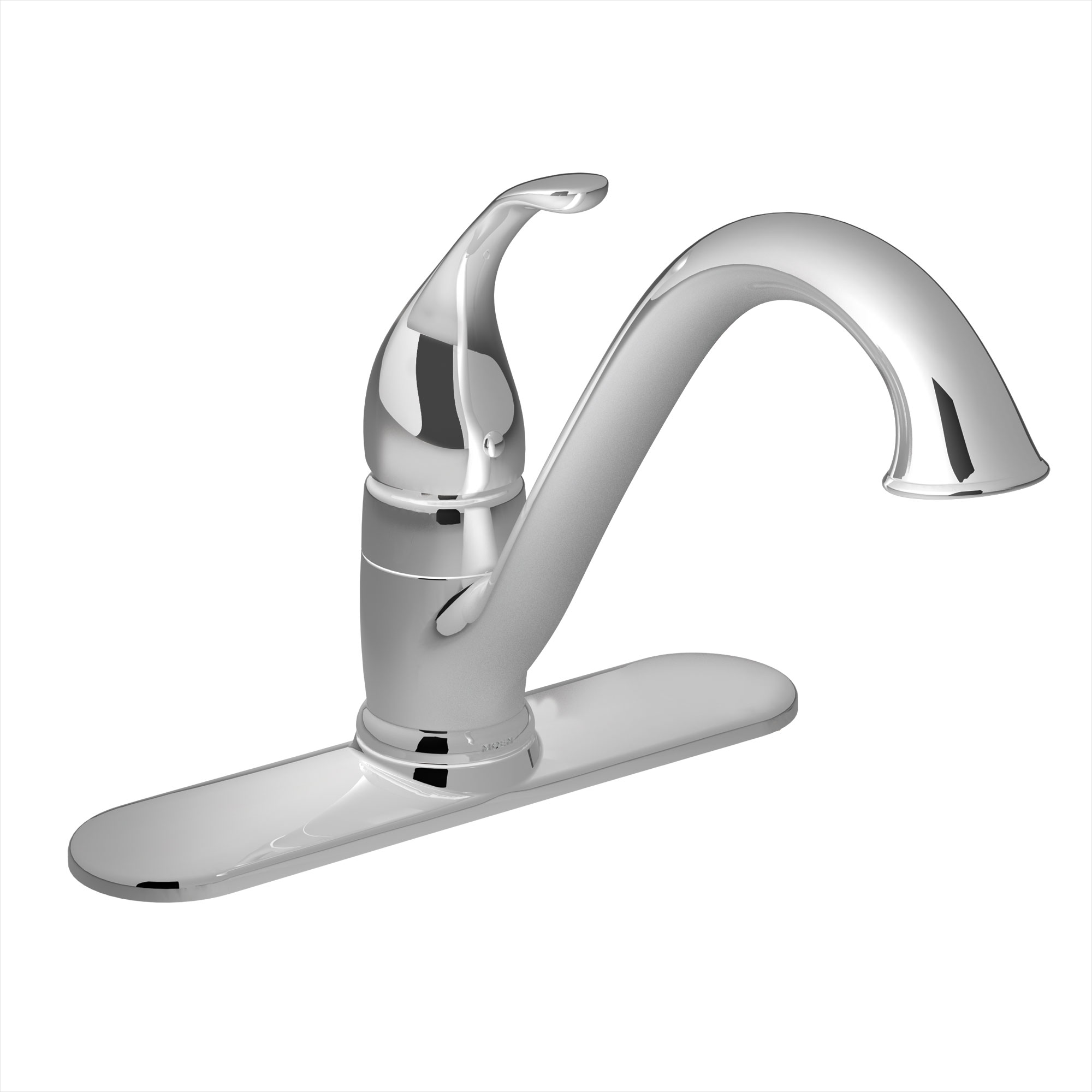 Camerist Chrome one-handle low arc kitchen faucet — image 1