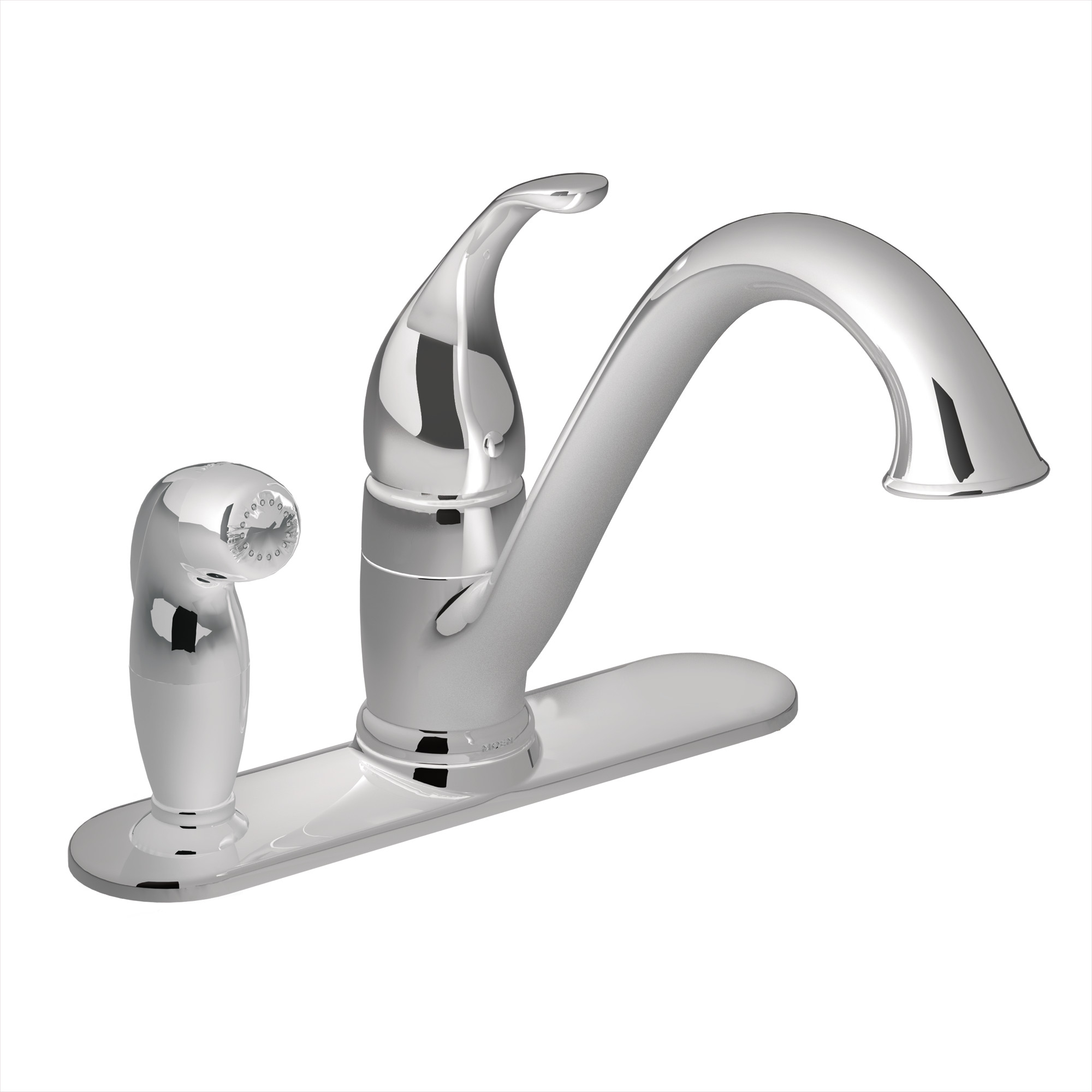 Camerist Chrome One-Handle Low Arc Kitchen Faucet — image 1