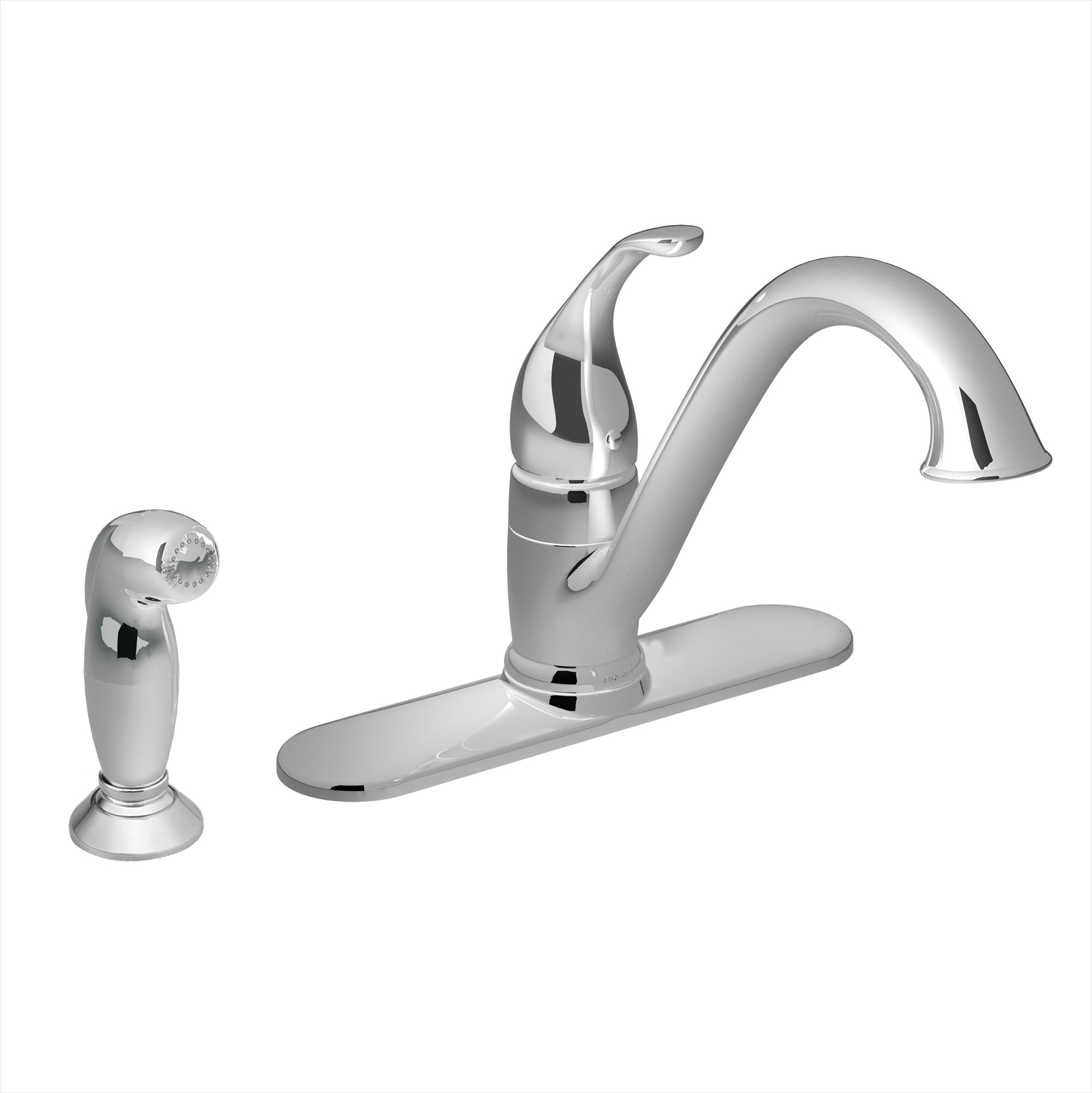 Camerist Chrome One-Handle Low Arc Kitchen Faucet — image 1