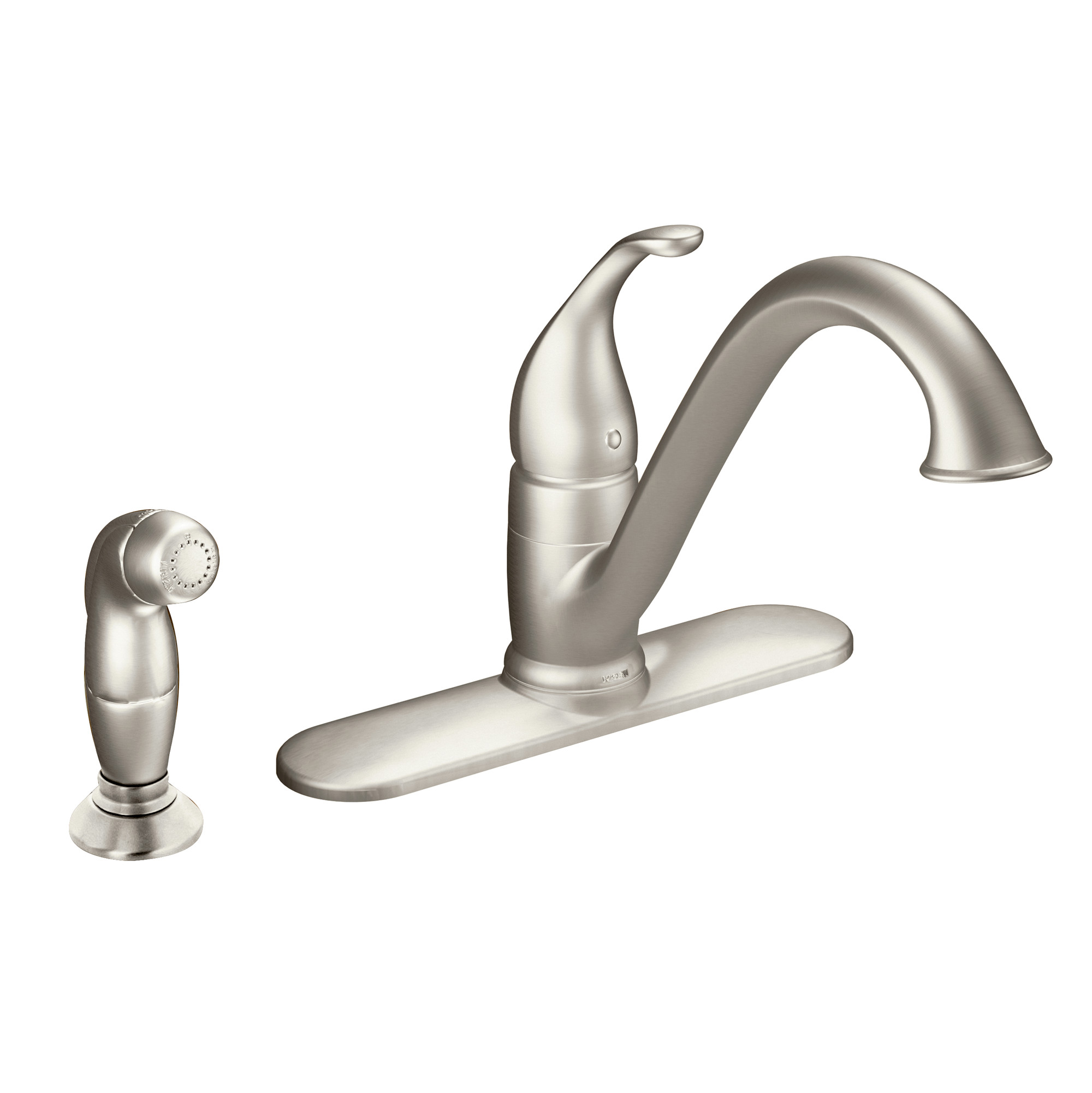 Camerist Chrome One-Handle Low Arc Kitchen Faucet — image 1