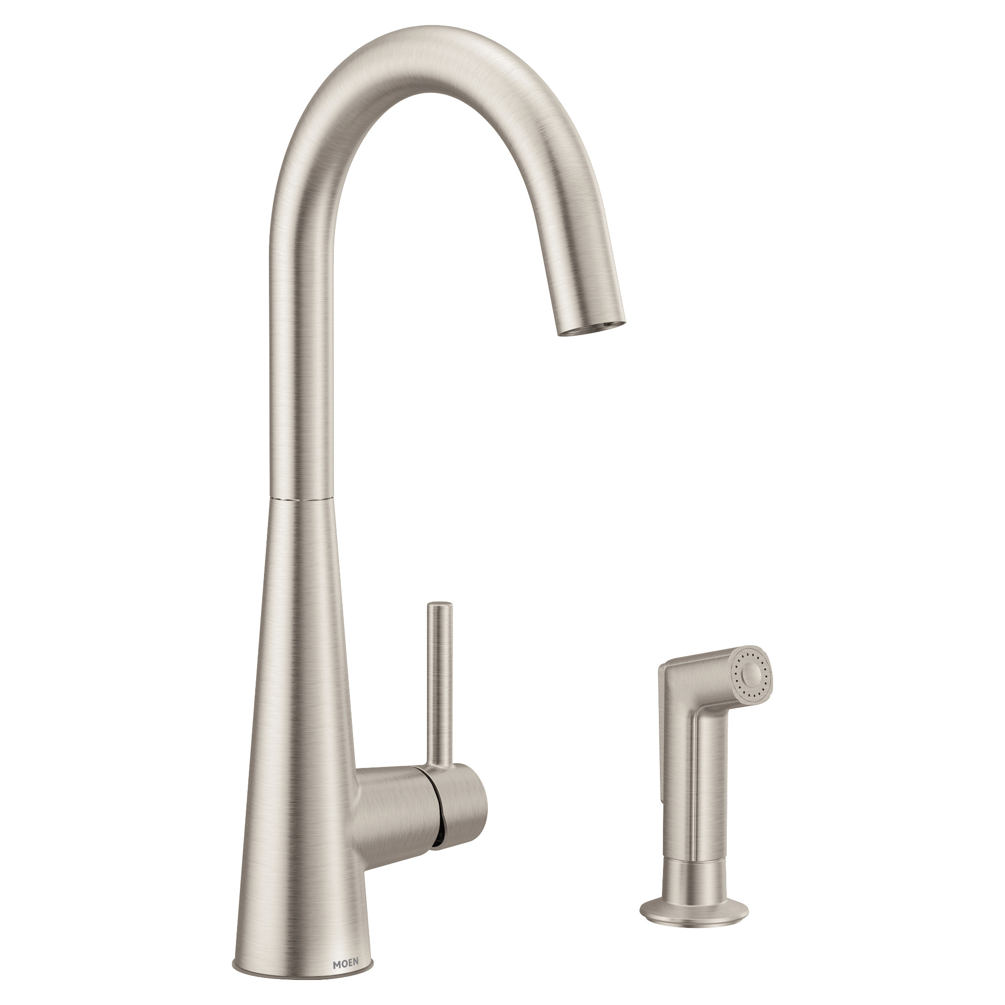 Sleek Chrome One-Handle Kitchen Faucet — image 1