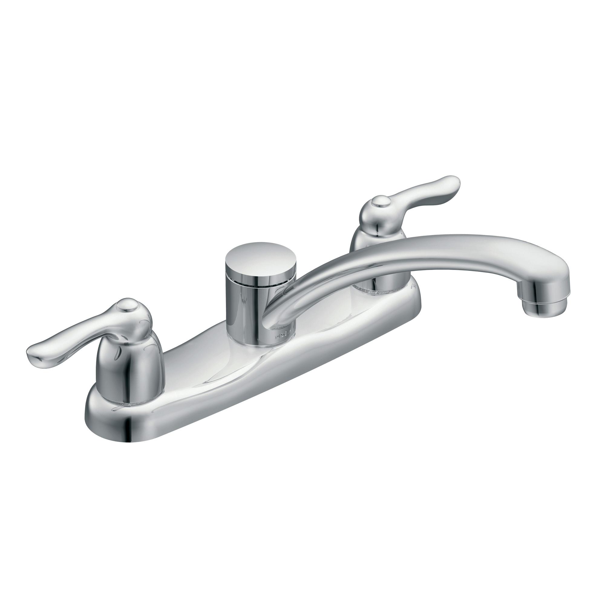 Chateau Chrome Two-Handle Low Arc Kitchen Faucet — image 1