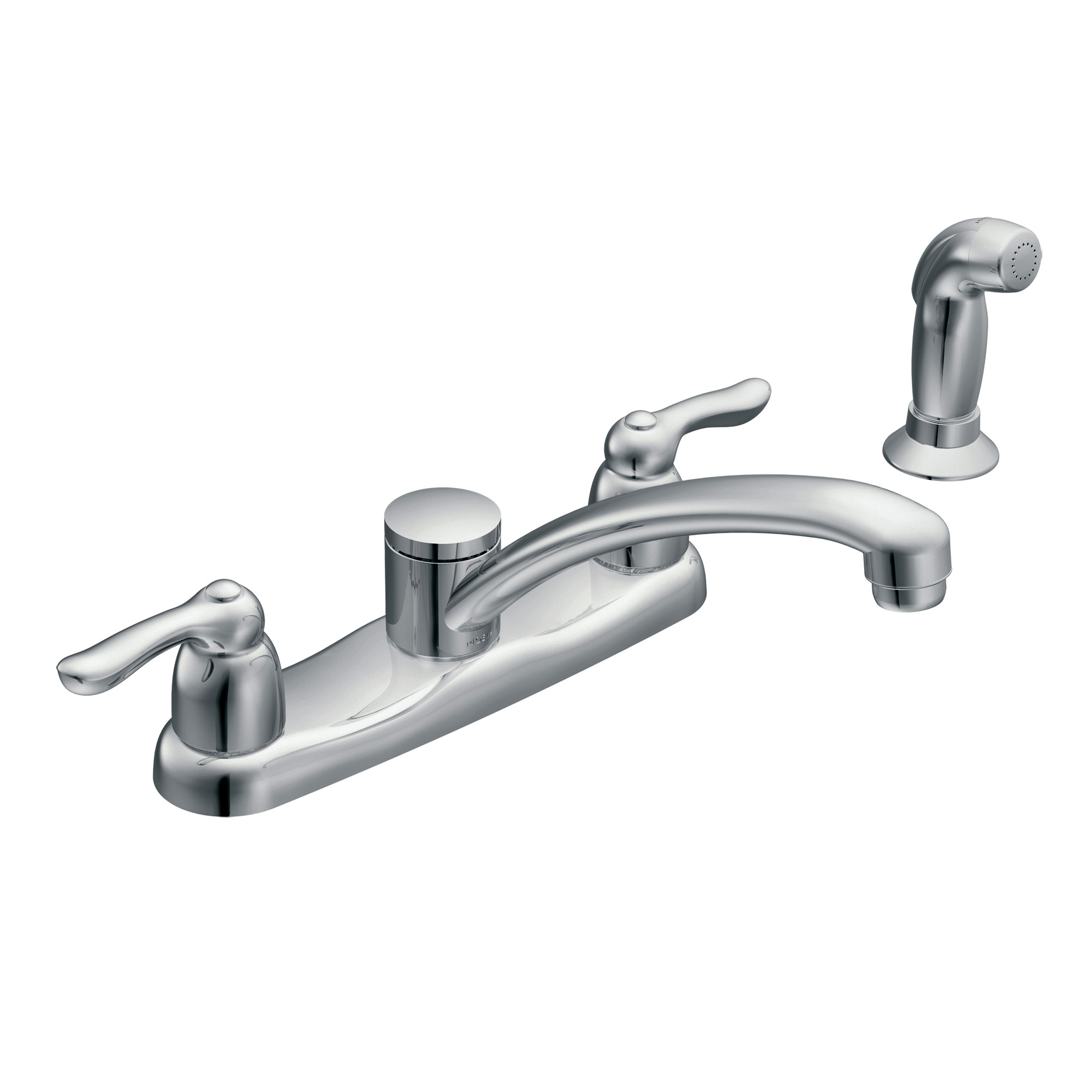 Chateau Chrome Two-Handle Low Arc Kitchen Faucet — image 1