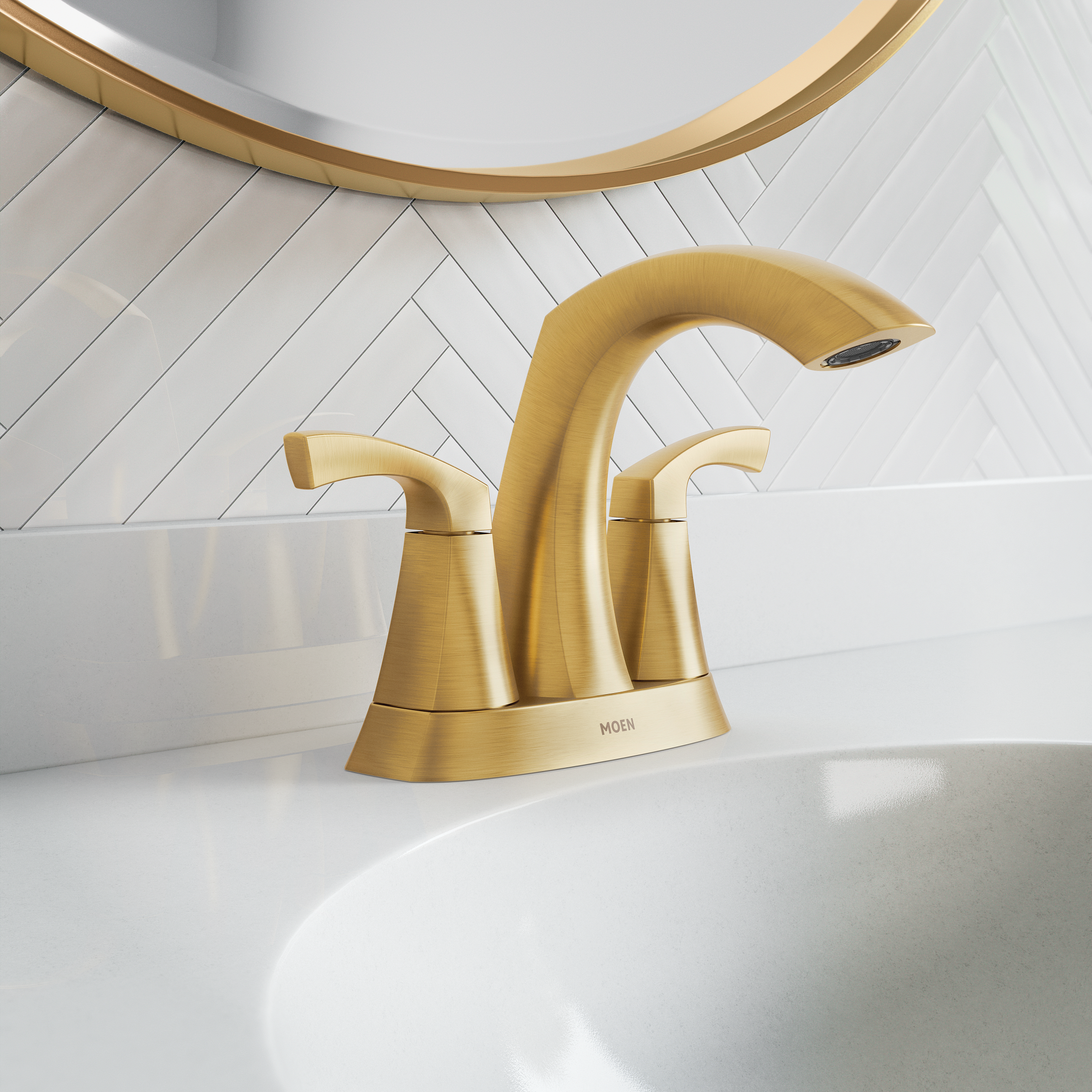 Lindor Two-handle Centerset Bathroom Sink Faucet — thumbnail 2