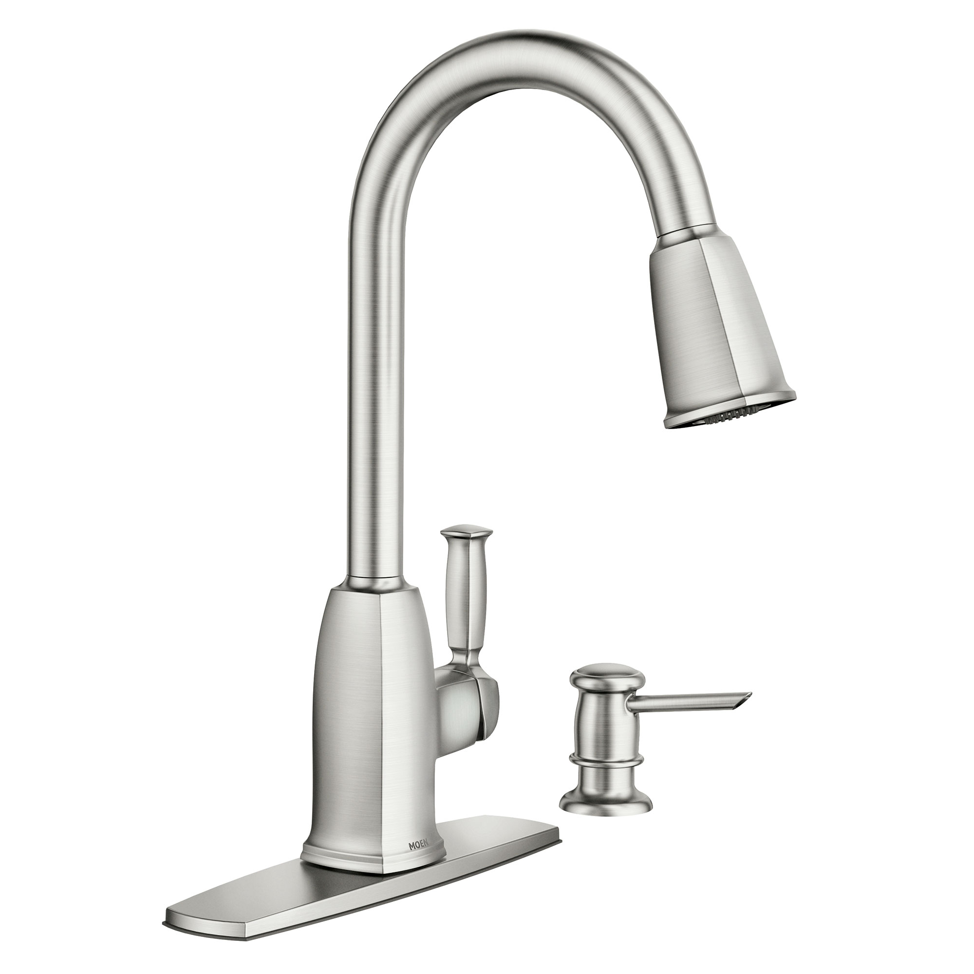 Wellsley One-handle High Arc Pulldown Kitchen Faucet — image 1