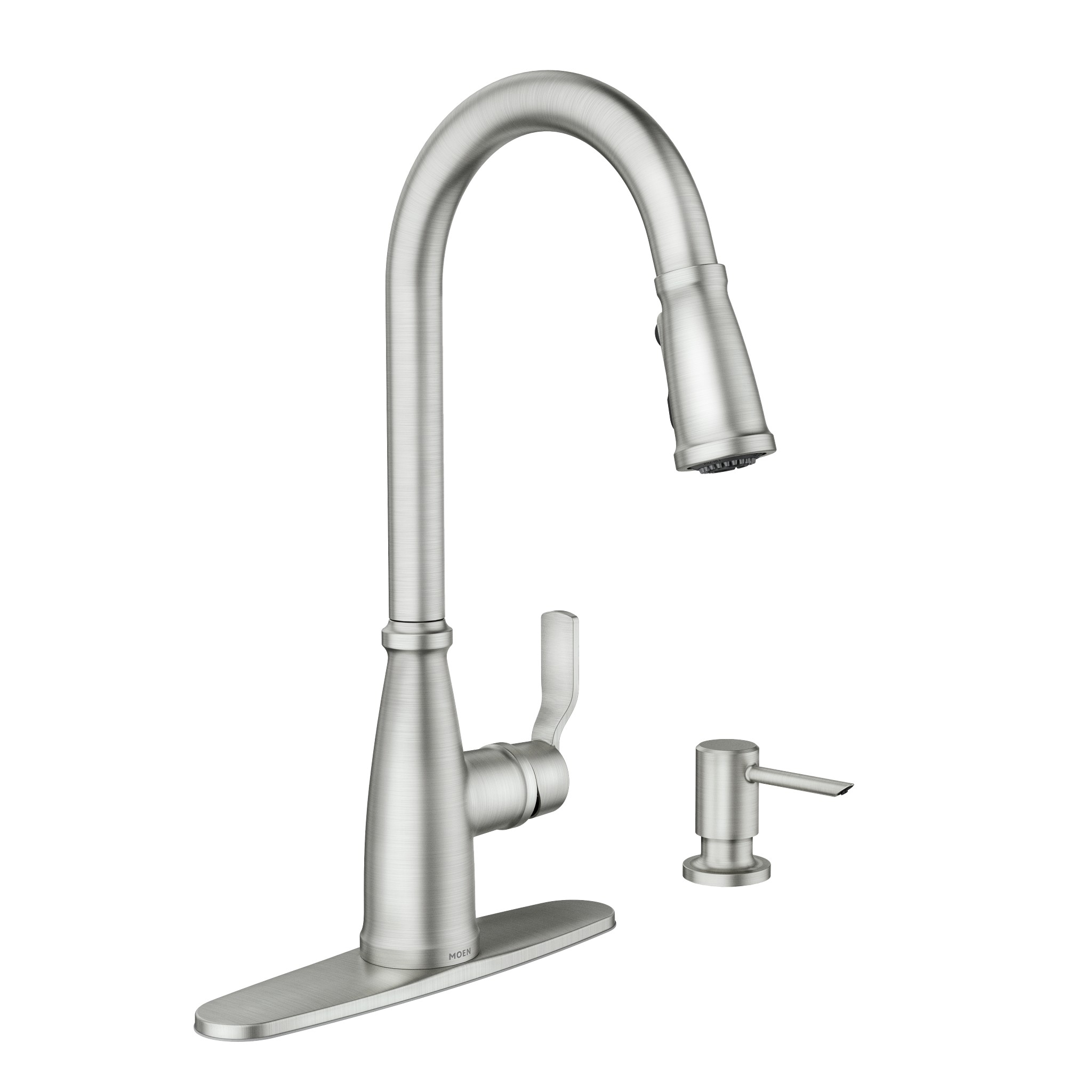 Nolia One-Handle High Arc Pulldown Kitchen Faucet