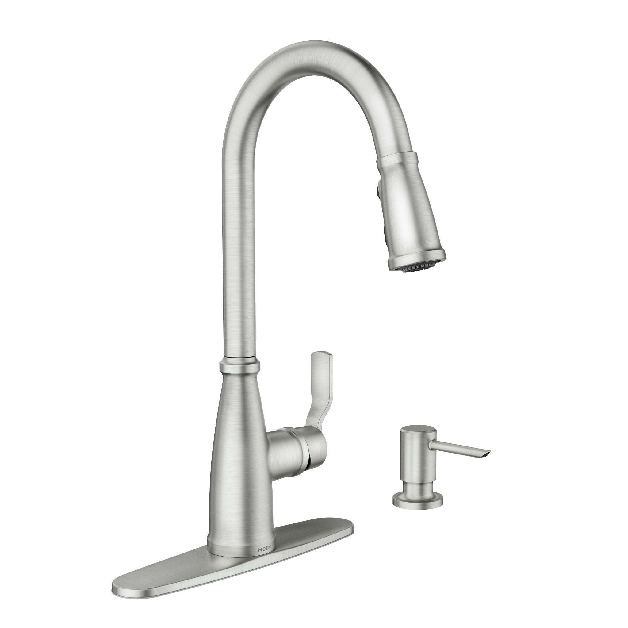 Nolia One-Handle High Arc Pulldown Kitchen Faucet — image 1