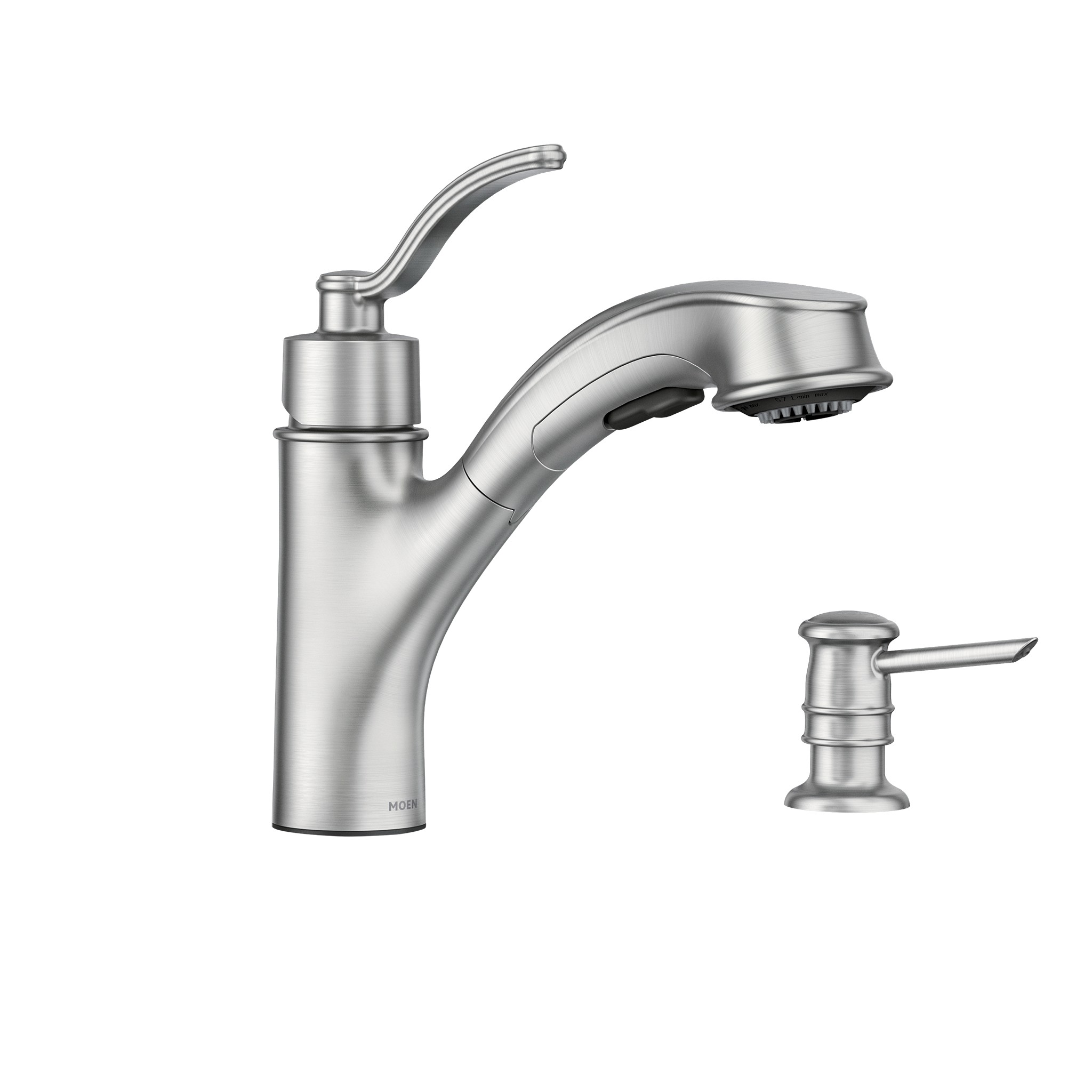 Marbrook One-Handle High Arc Pullout Kitchen Faucet