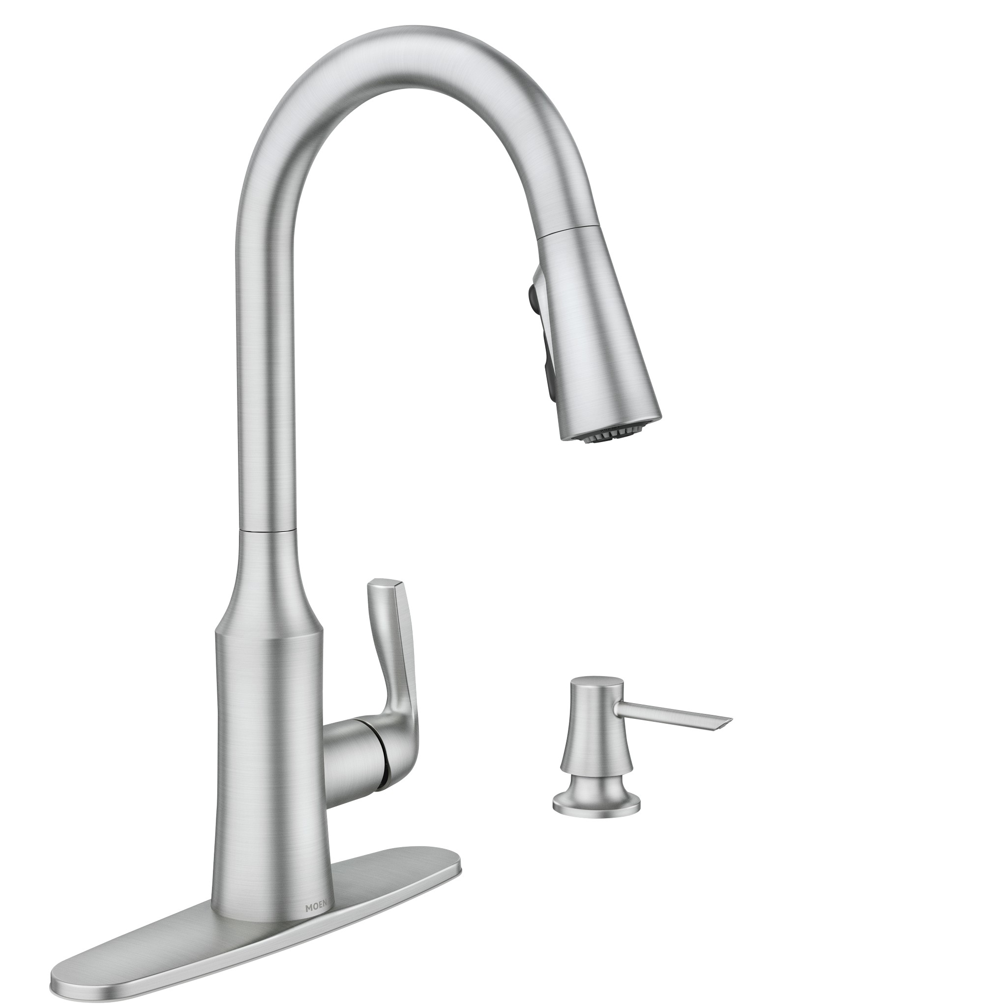 Cadia Spot resist stainless one-handle high arc pulldown kitchen faucet