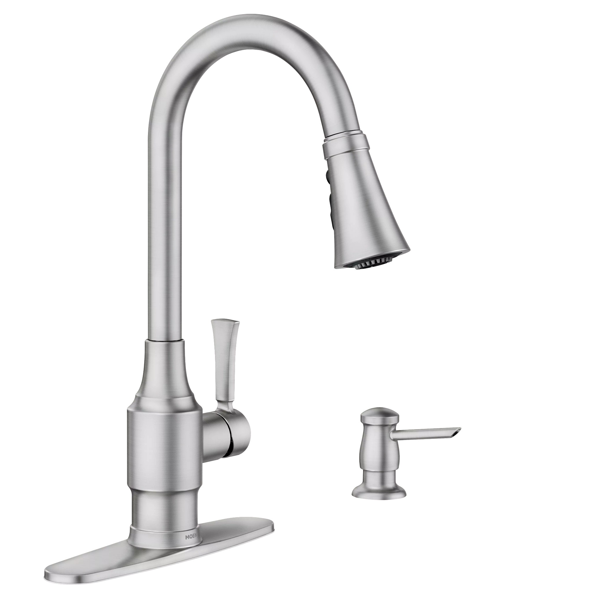 Swinden One-handle High Arc Pulldown Kitchen Faucet