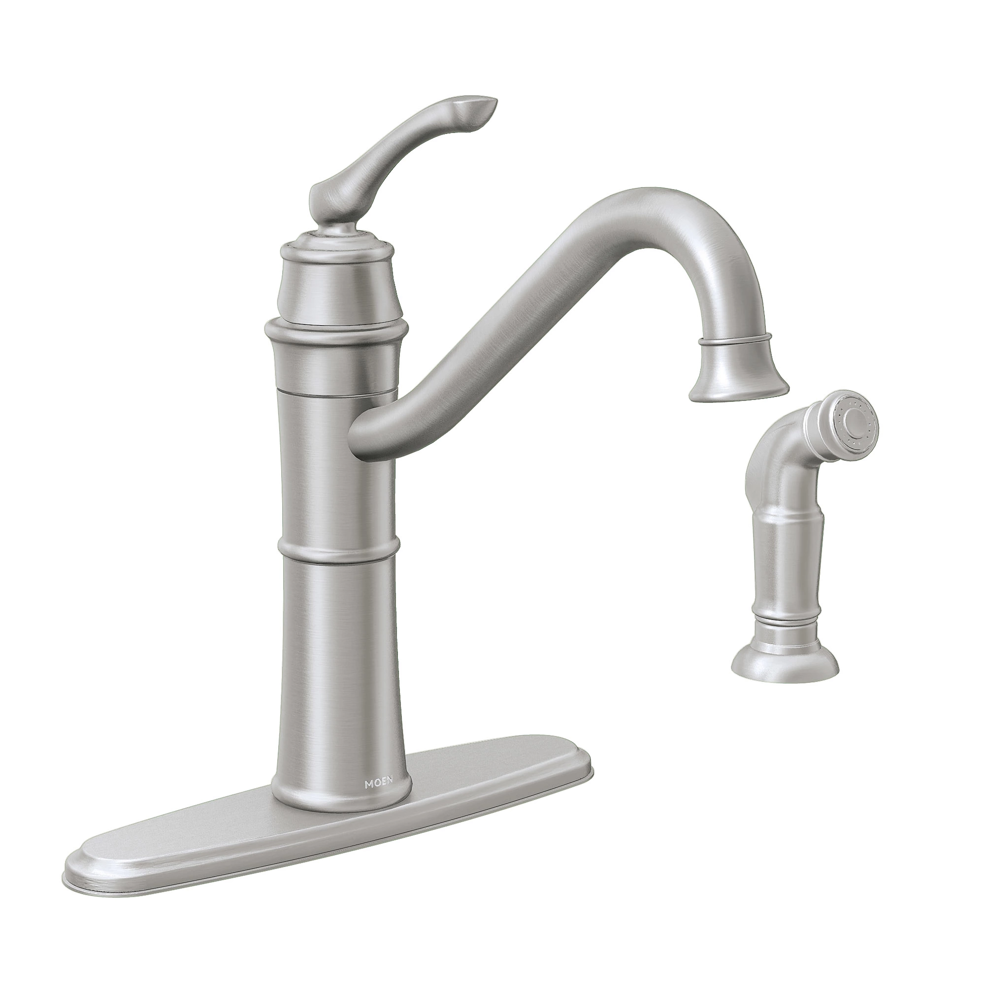 Wetherly Chrome One-Handle High Arc Kitchen Faucet — image 1