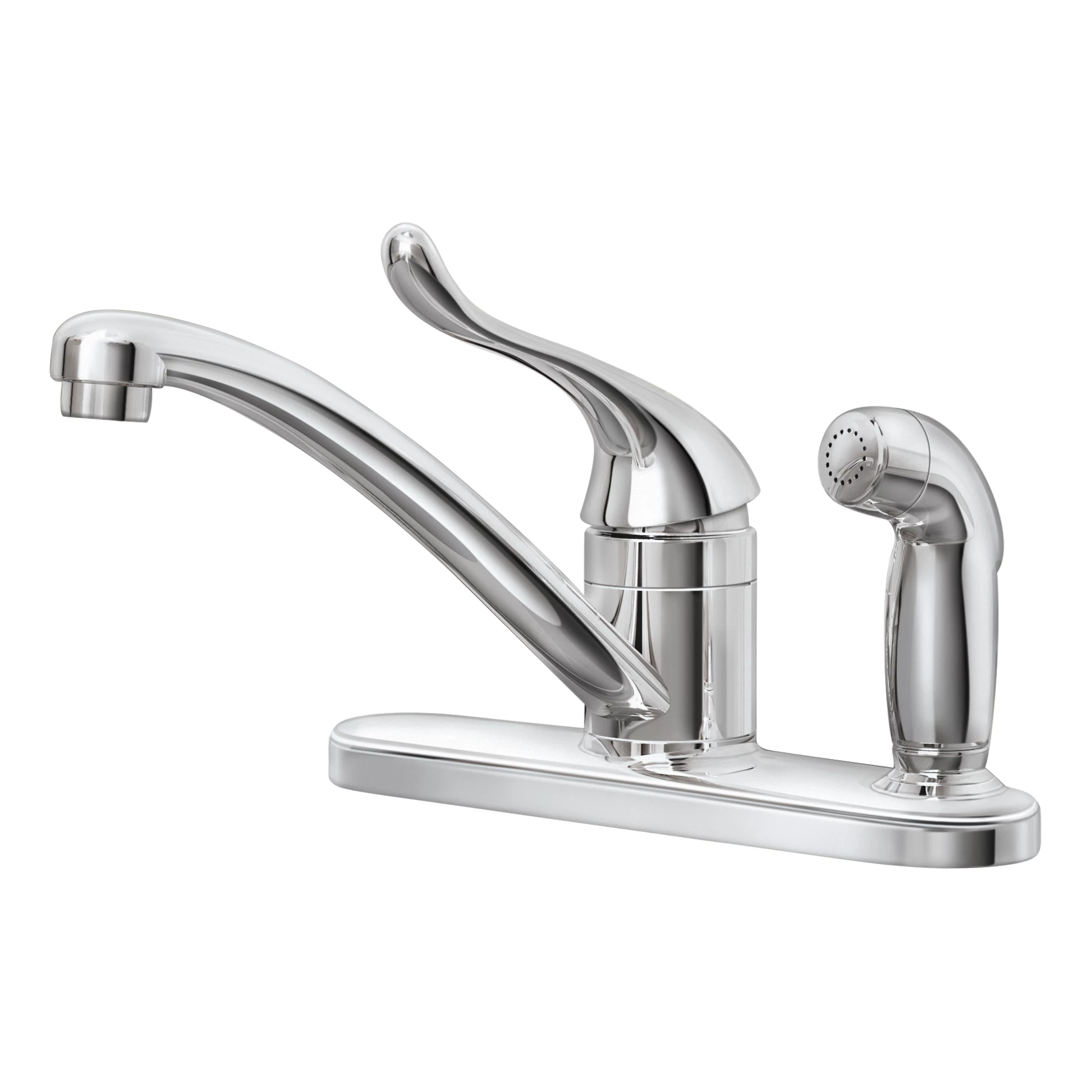 Adler Chrome One-Handle Low Arc Kitchen Faucet — image 1
