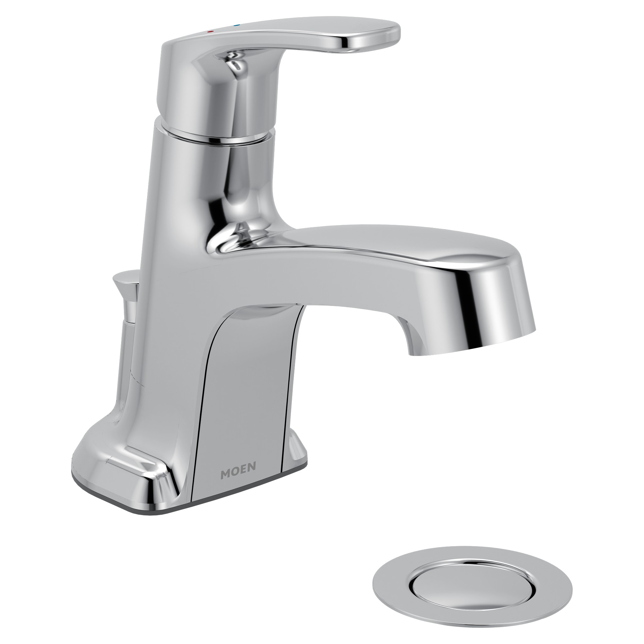 Chateau Chrome one-handle low arc bathroom faucet — image 1