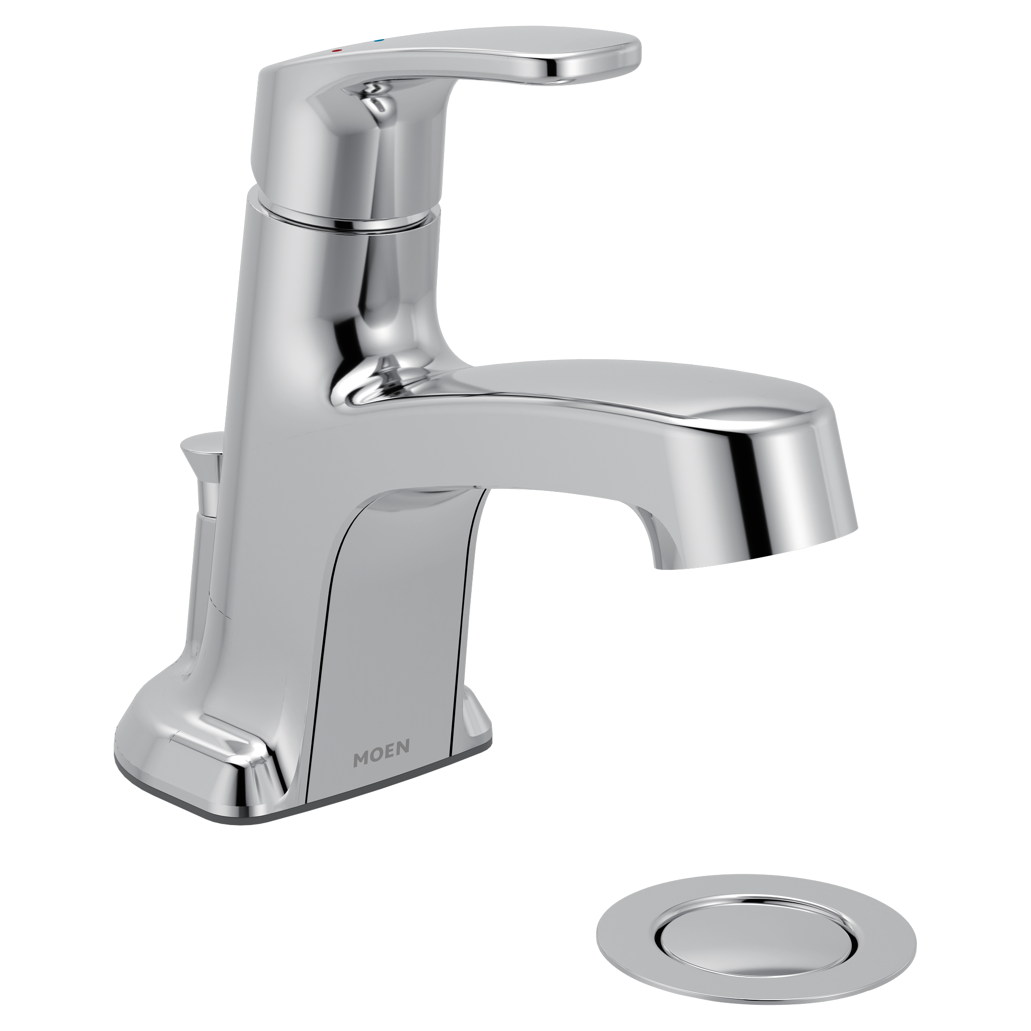 Chateau Chrome one-handle low arc bathroom faucet — image 1