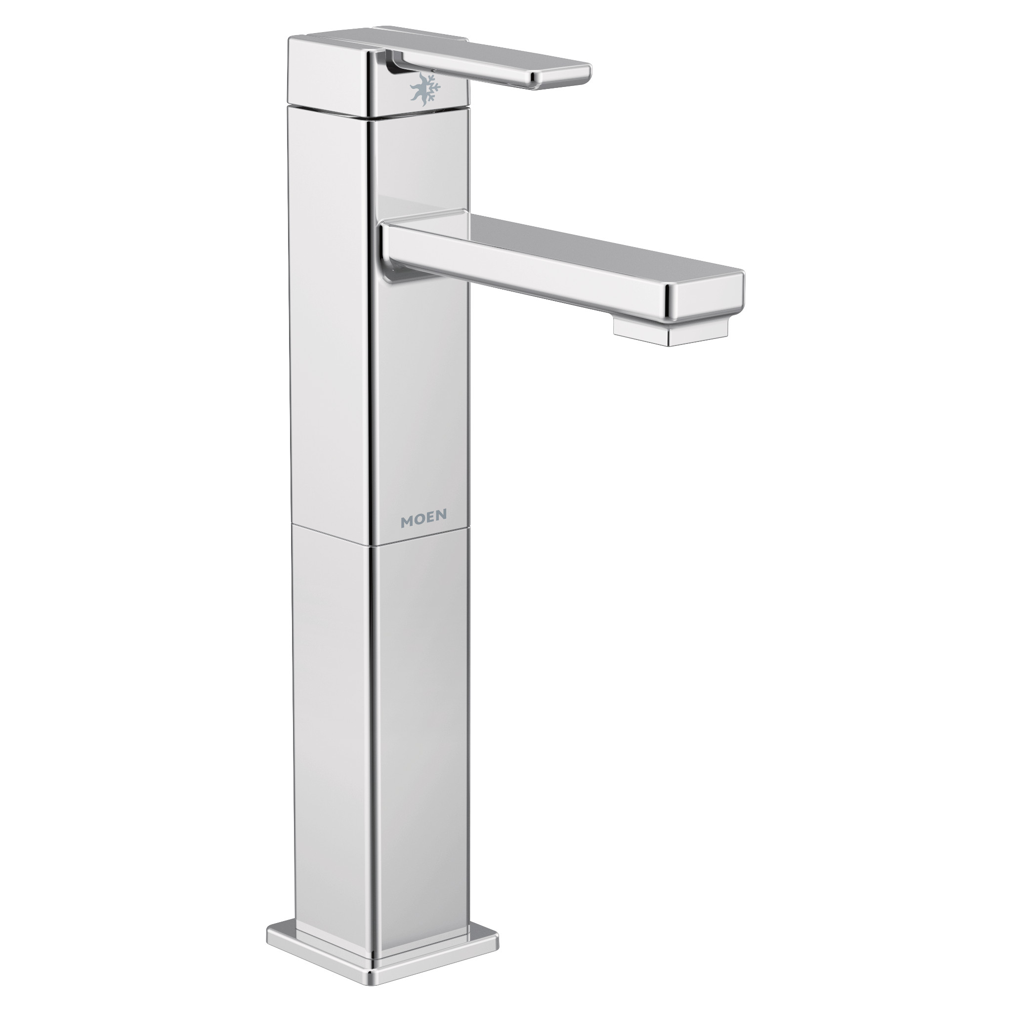 90 Degree One-Handle High Arc Vessel Bathroom Faucet — image 1