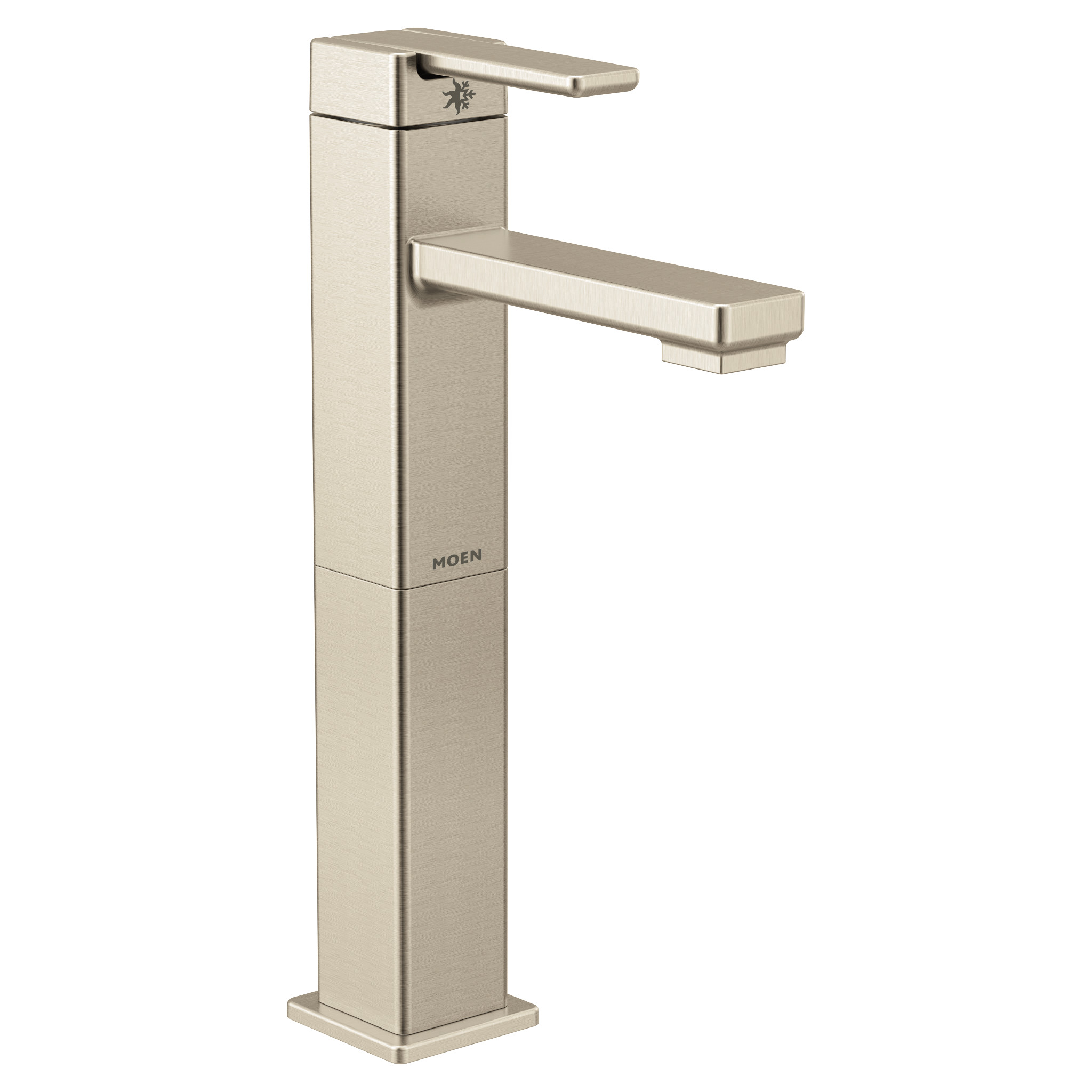 90 Degree One-Handle High Arc Vessel Bathroom Faucet — image 1